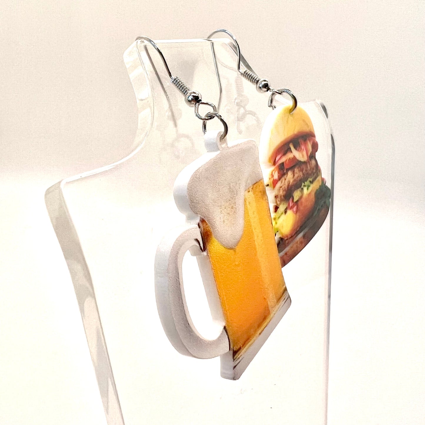 Burger & Beer Earrings