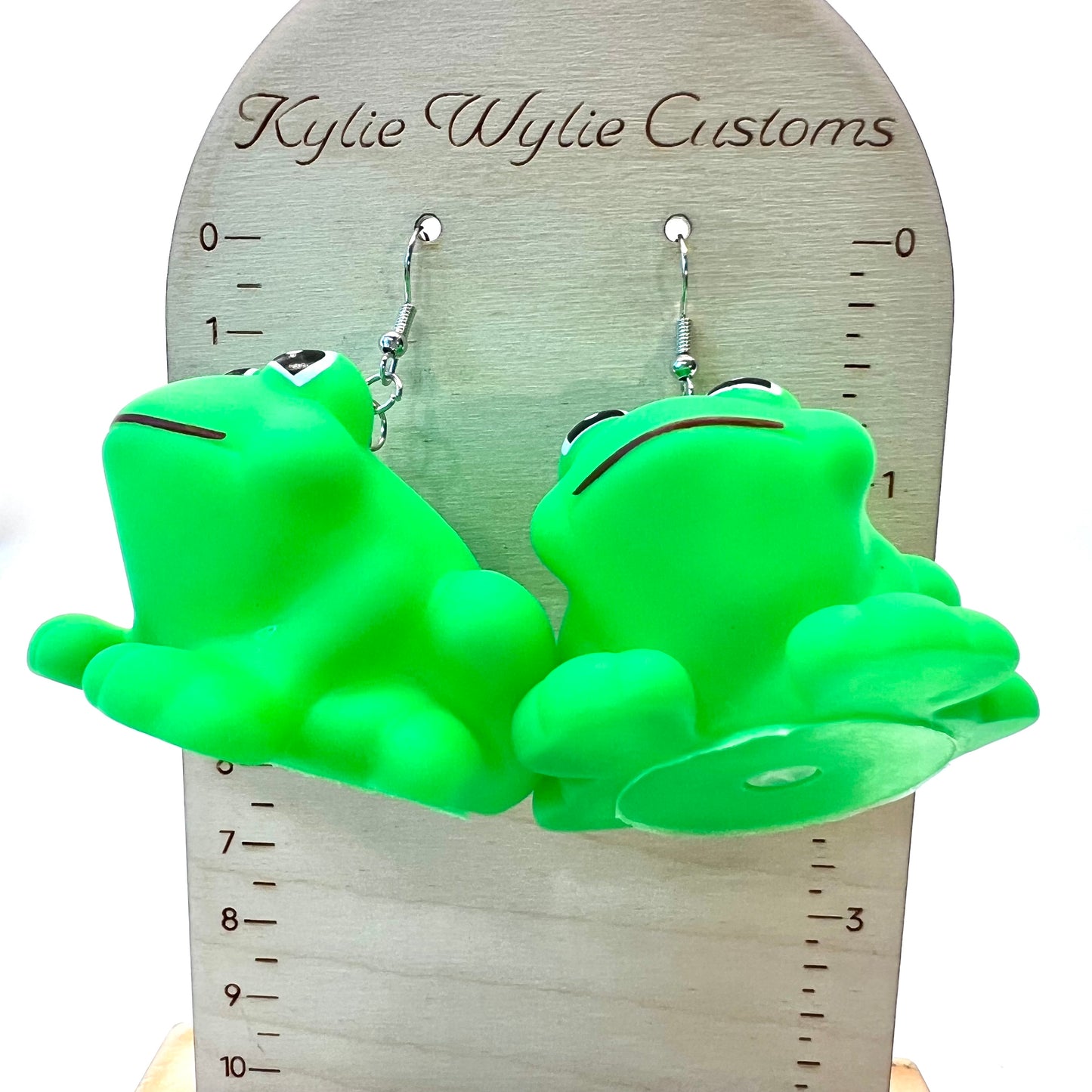 Large Frog Earrings