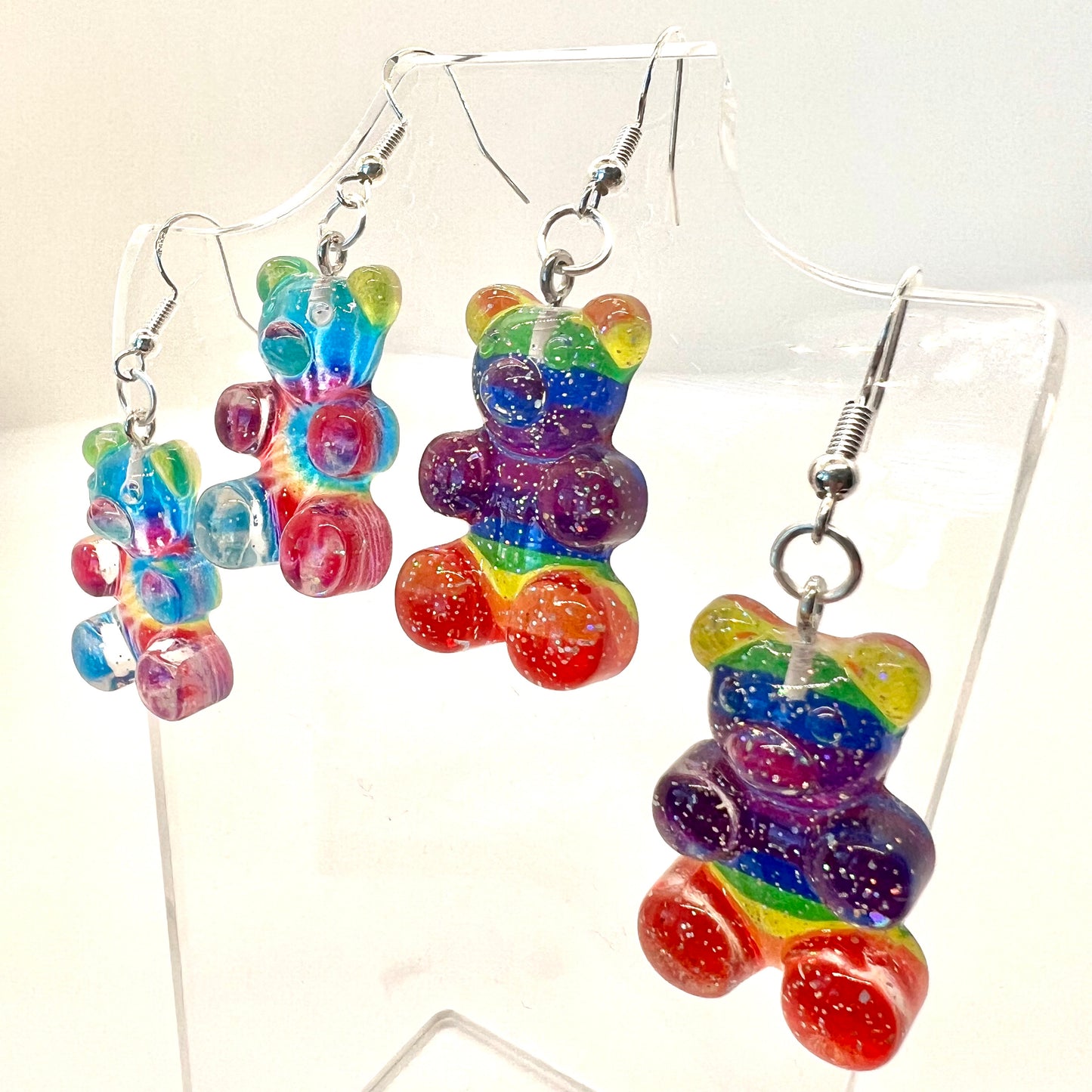 Rainbow Gummie Bear Earrings