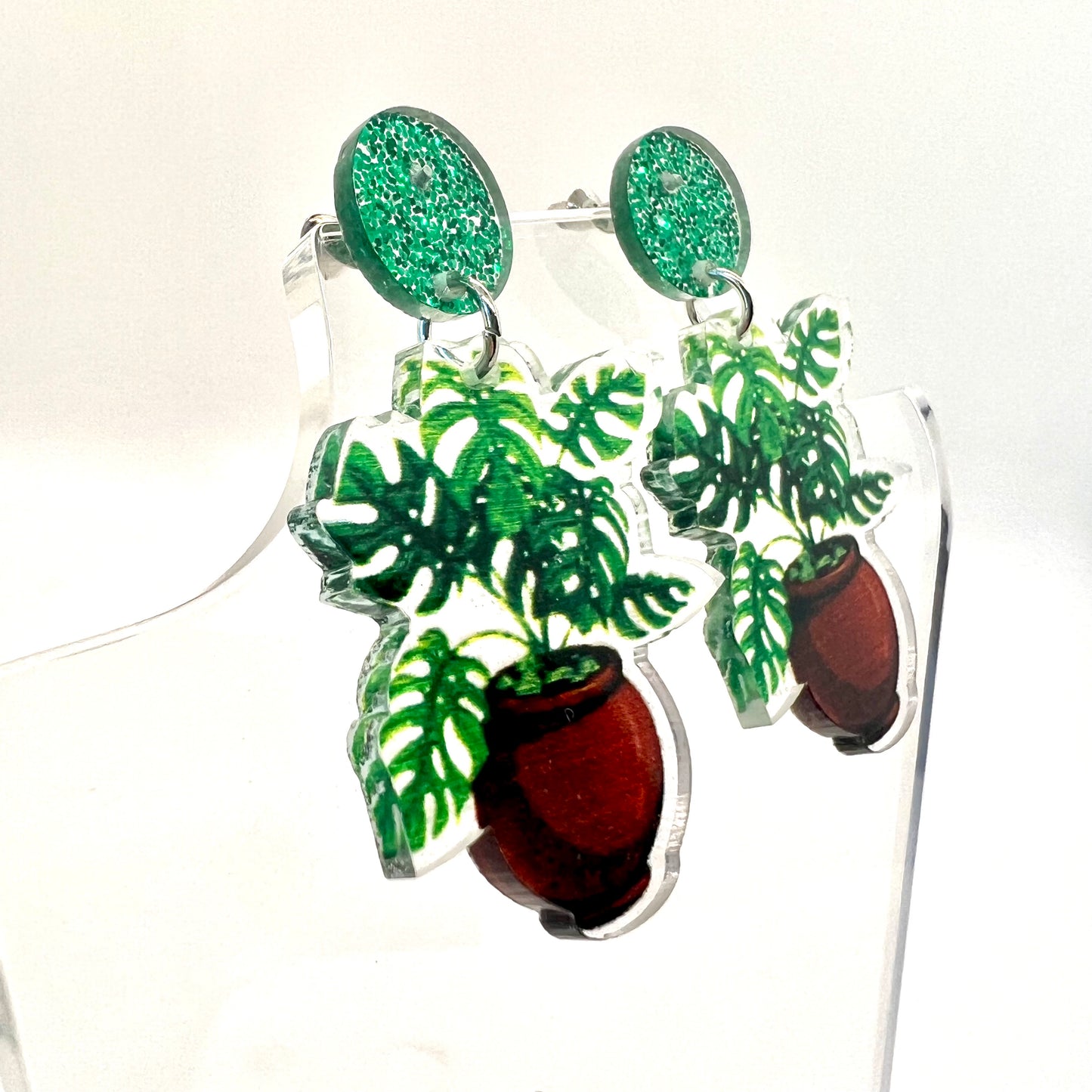 Potted Plant Earrings