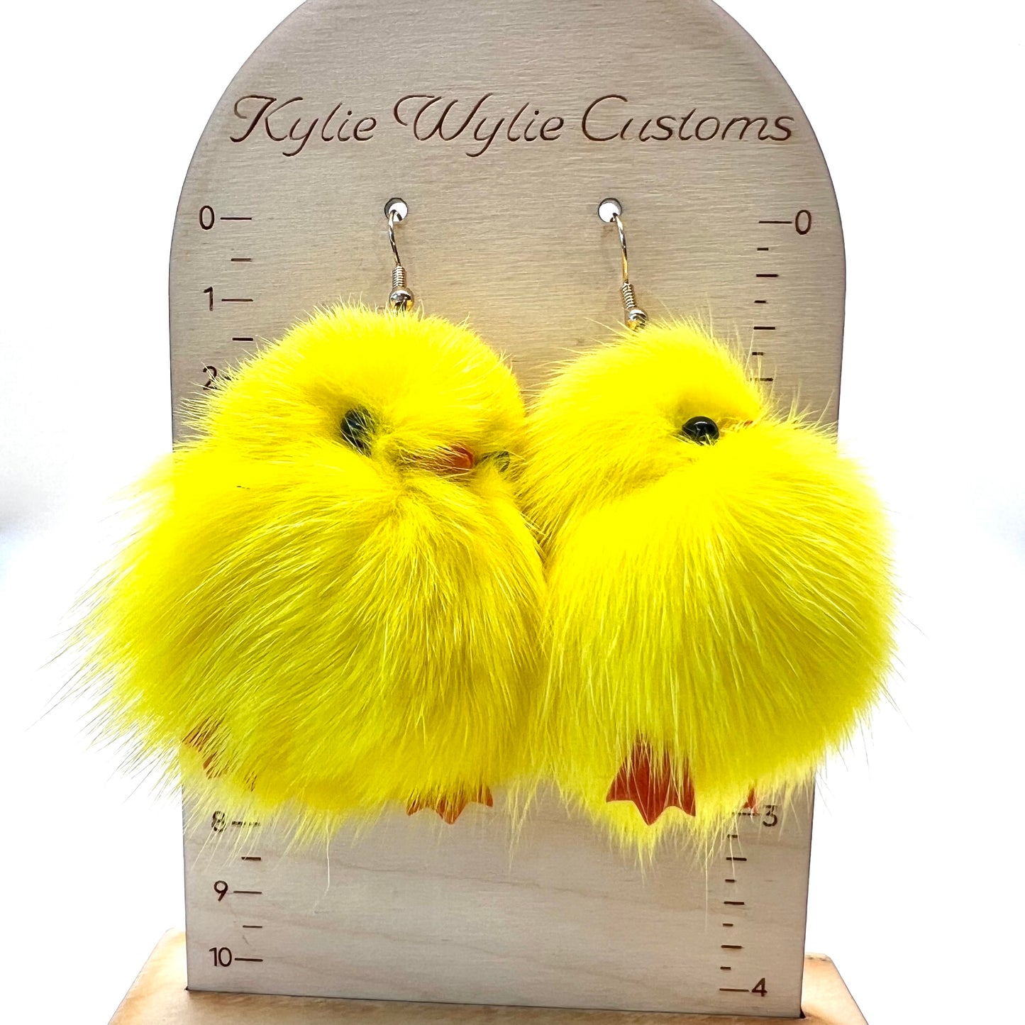 Fuzzy Chick Earrings