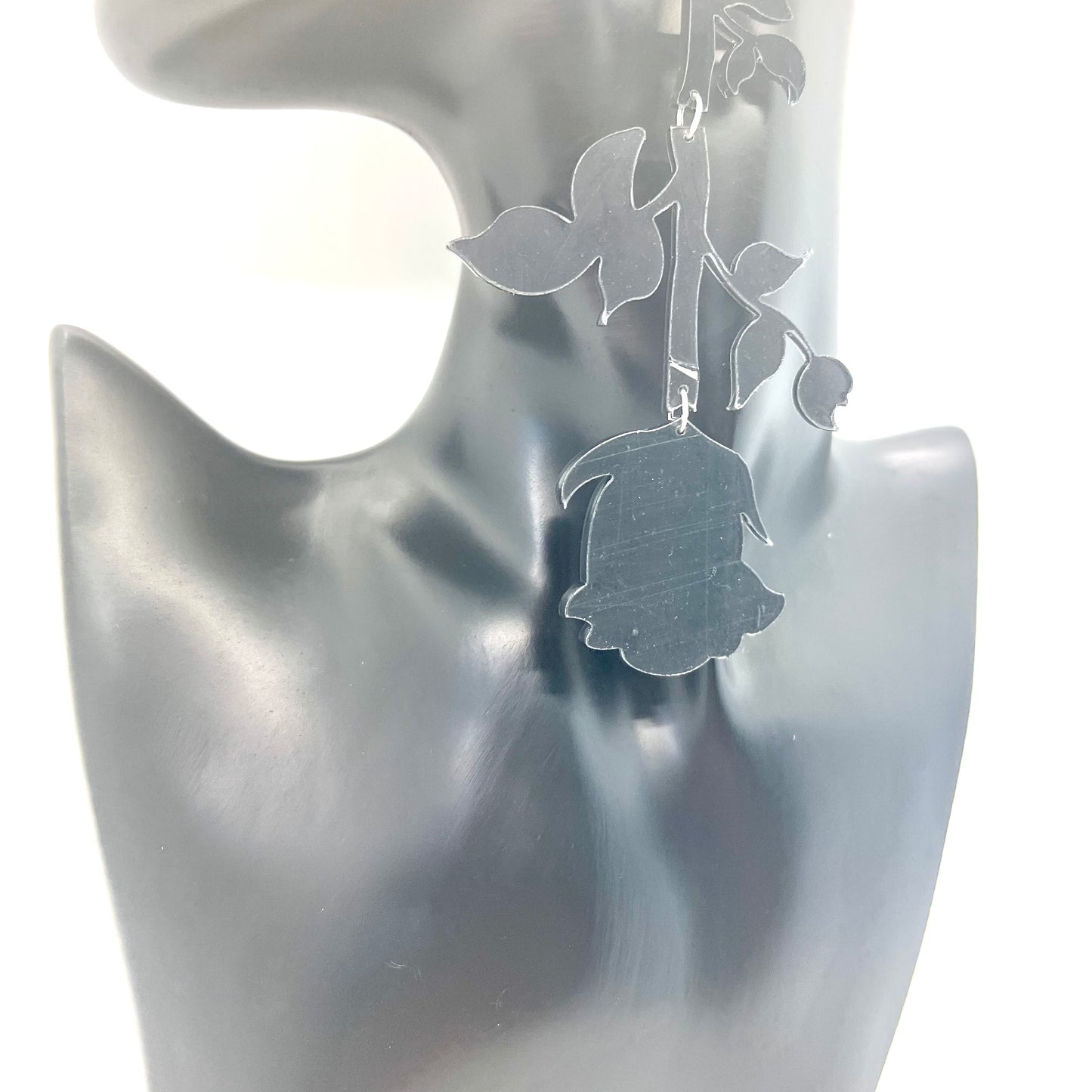 Black Rose Earrings