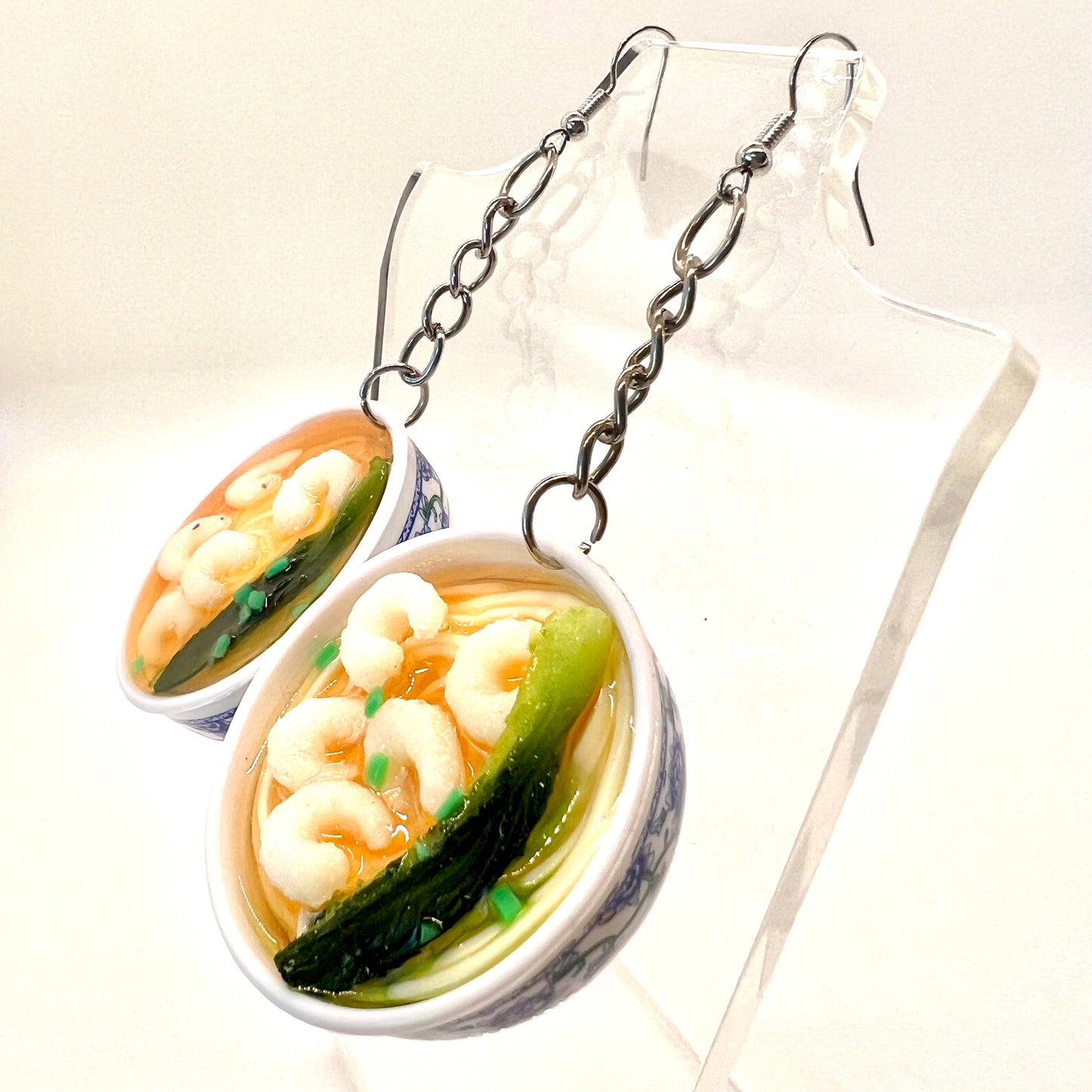 Shrimp Ramen Bowl Earrings