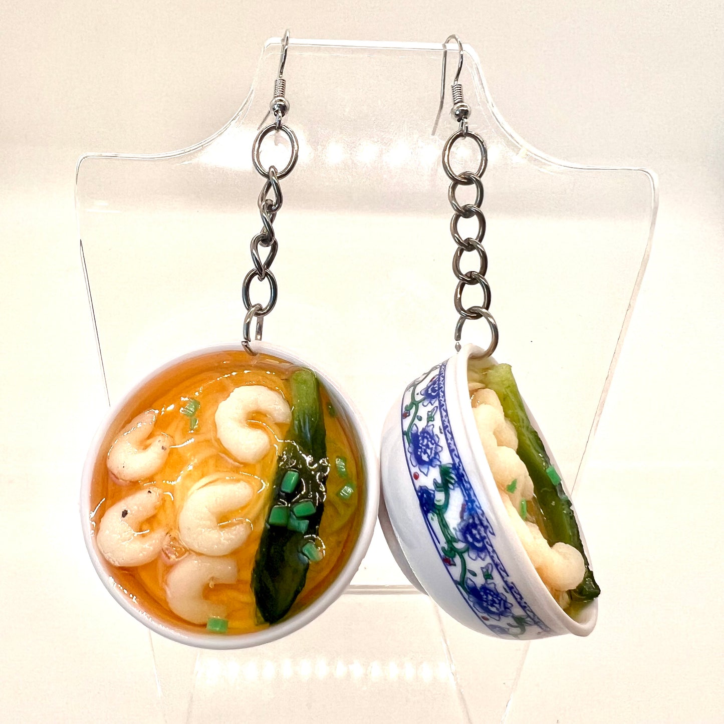 Shrimp Ramen Bowl Earrings