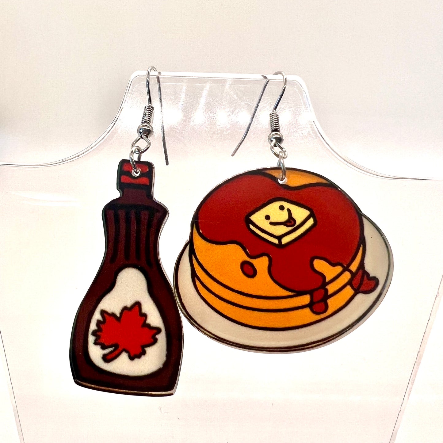 Pancakes & Syrup Earrings