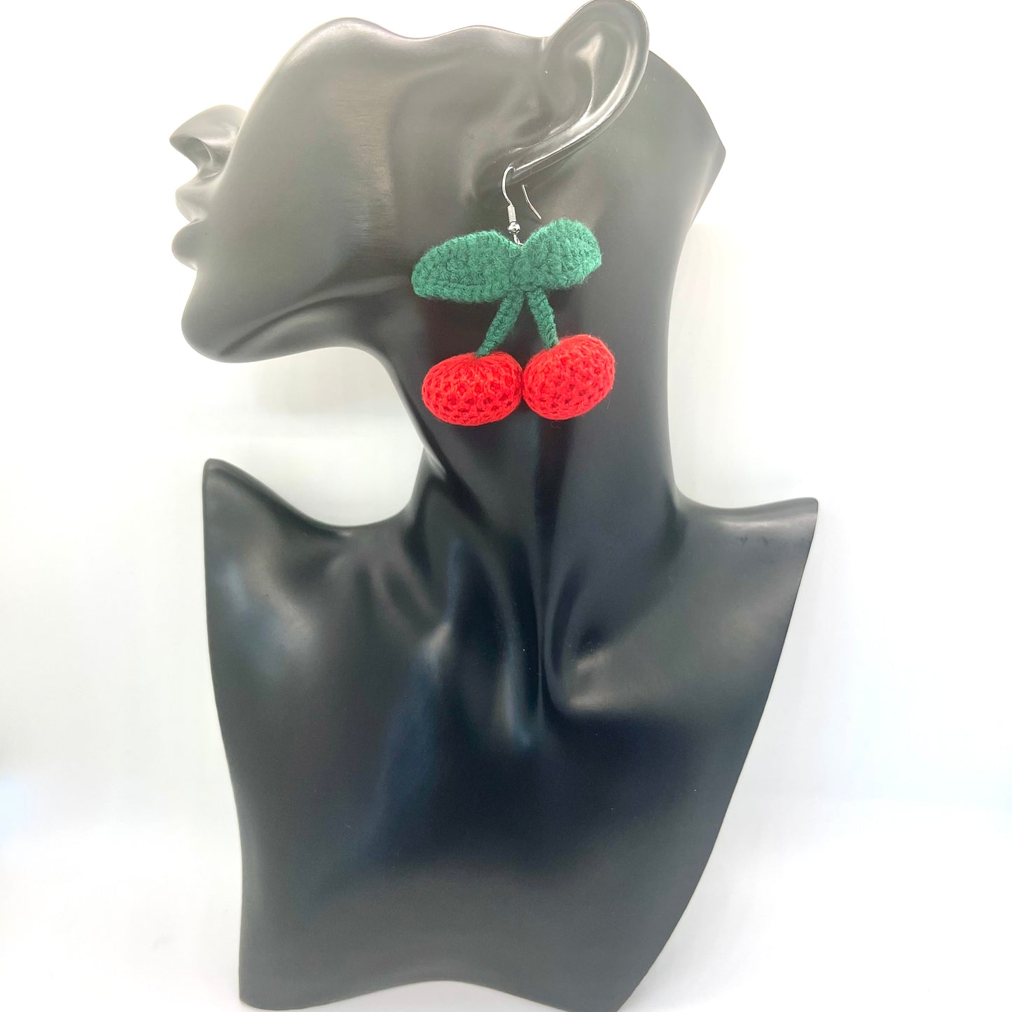 Crochet Cherries Earrings