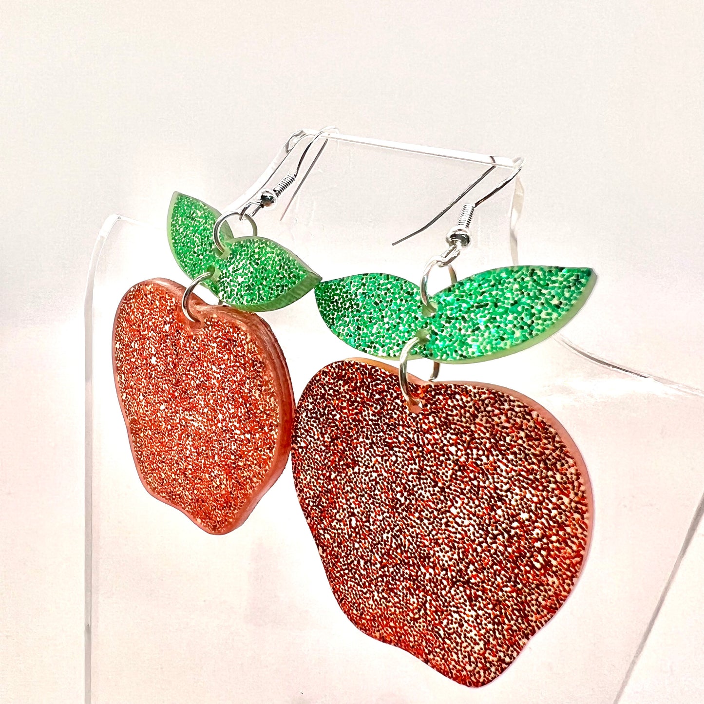 Large Apple Earrings