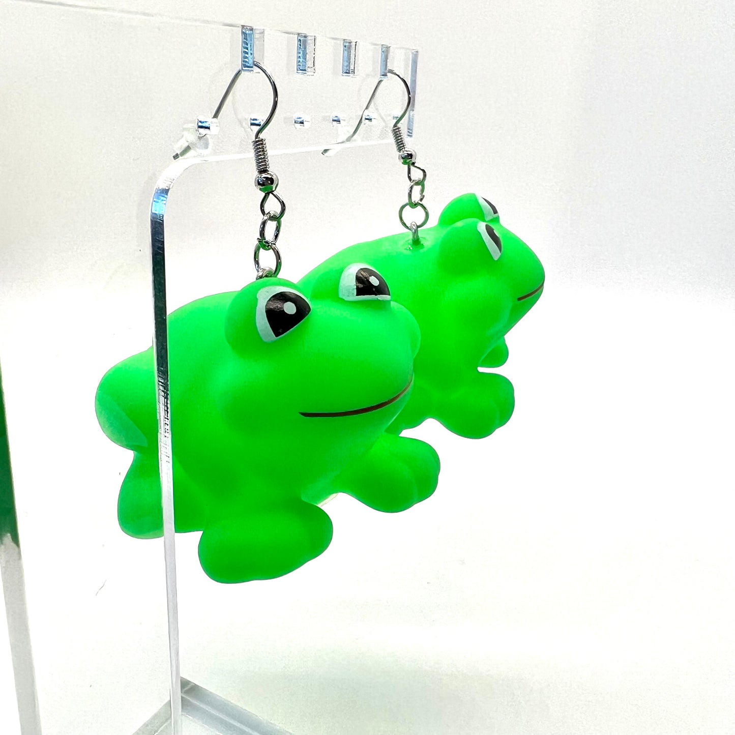 Large Frog Earrings