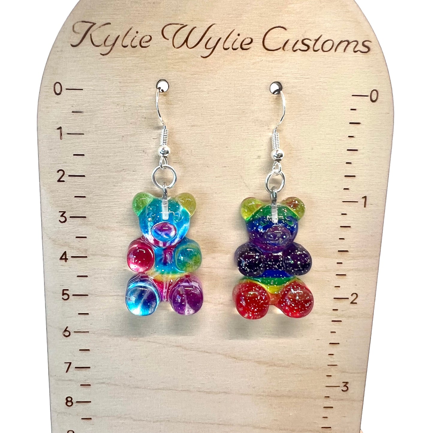 Rainbow Gummie Bear Earrings