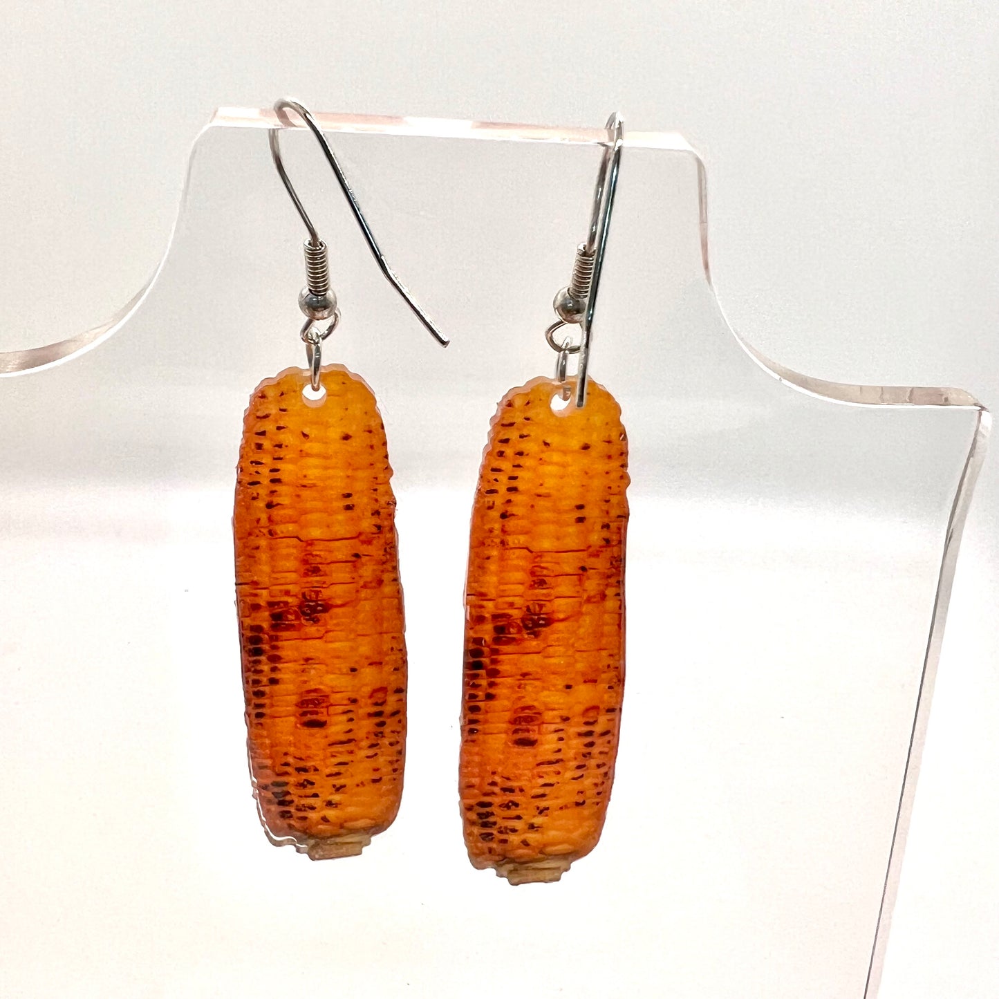 Grilled Corn Cob Earrings