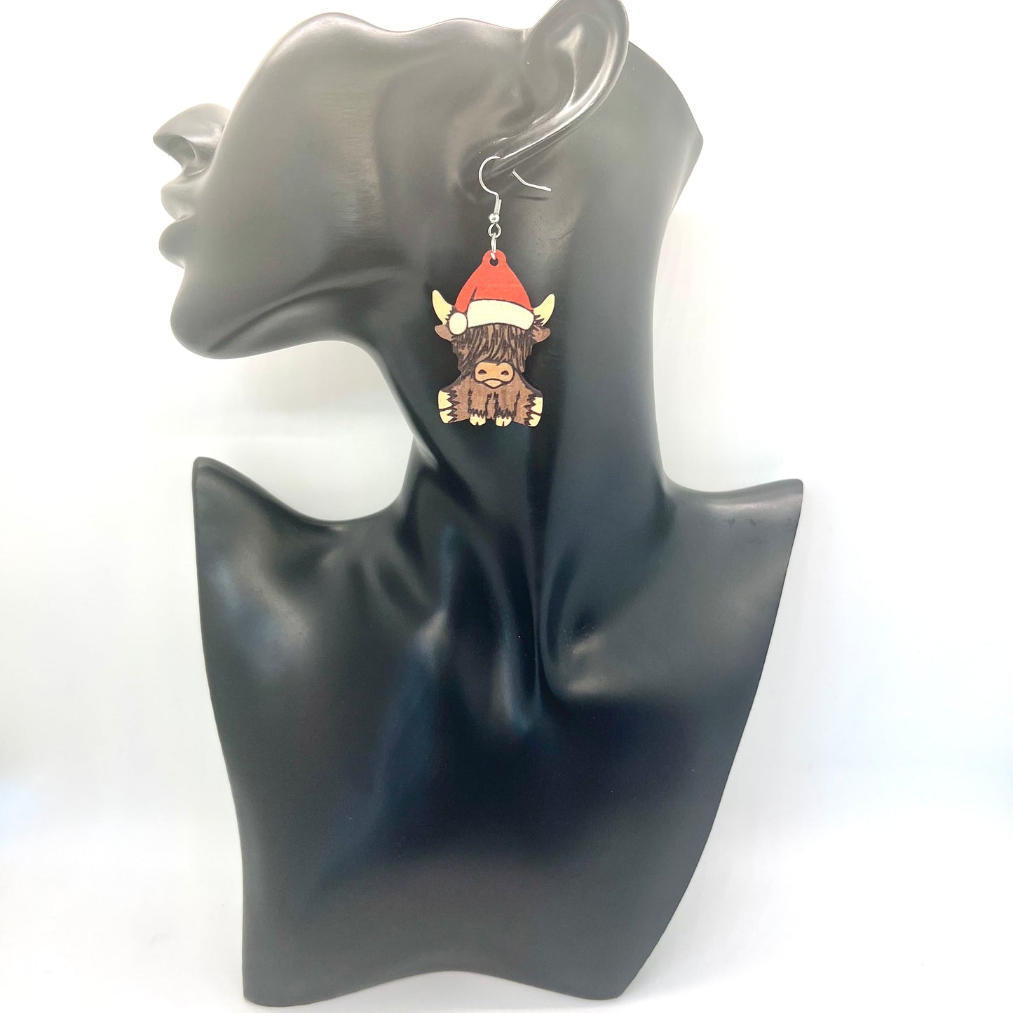 Christmas Bull Earrings