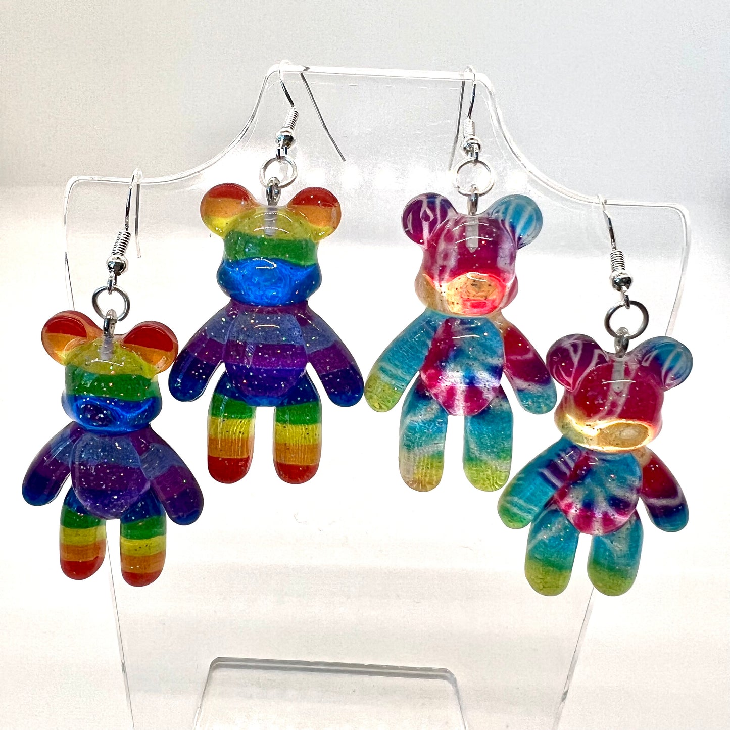 Rainbow Bear Earrings