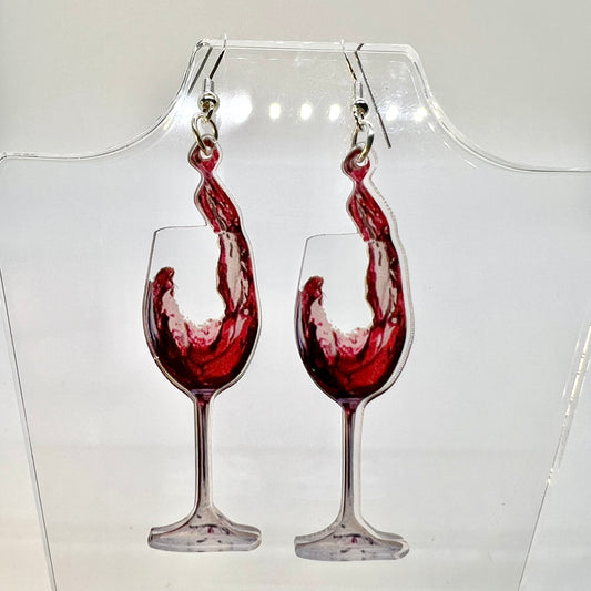 Wine Glass Earrings