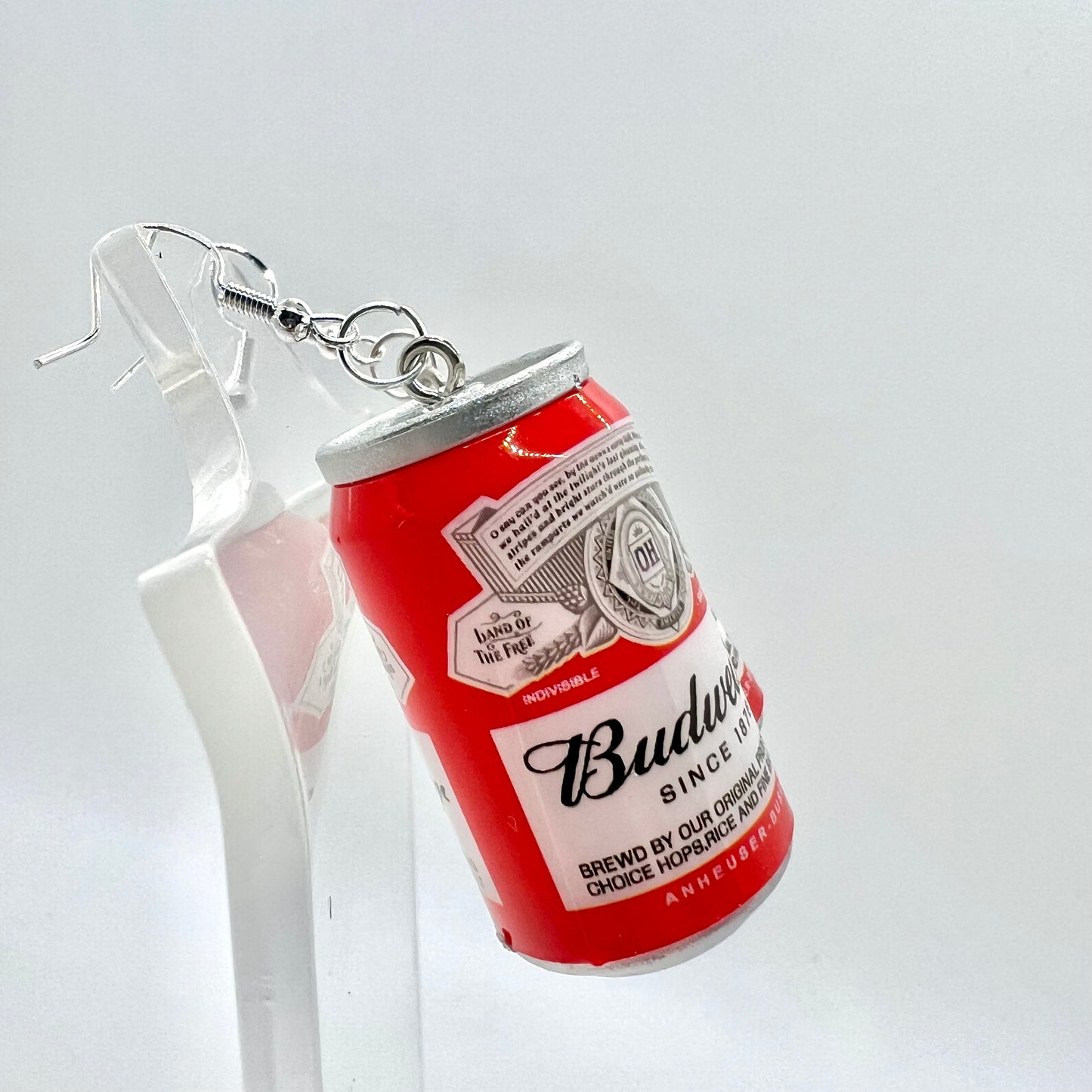 Budweiser Can Earrings
