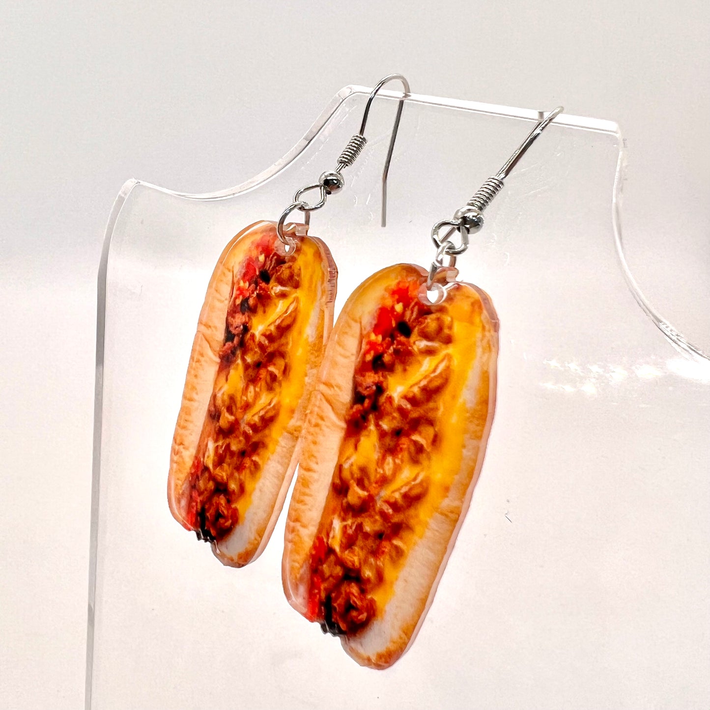 Chili Dog Earrings