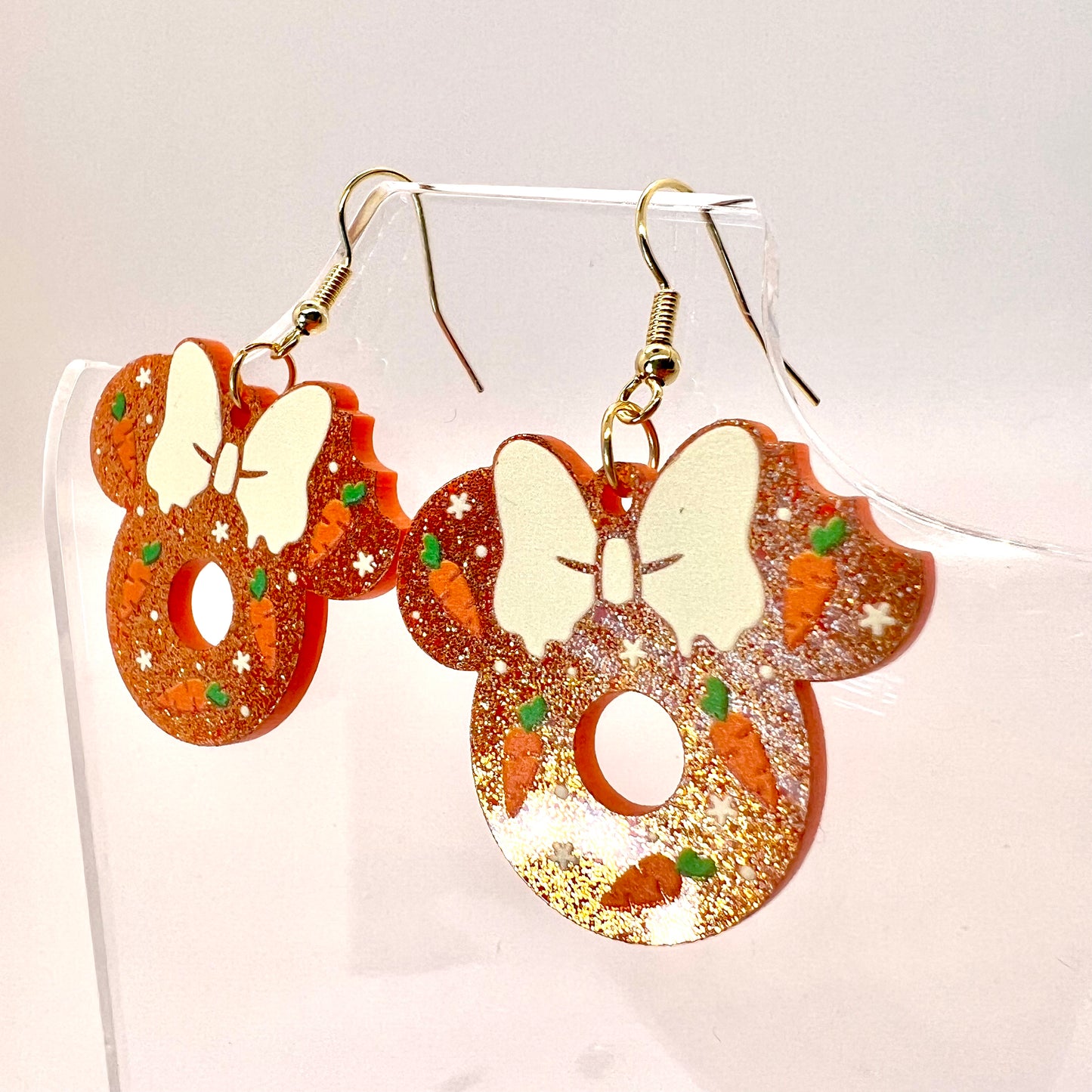 Mickey Carrot Cake Earrings