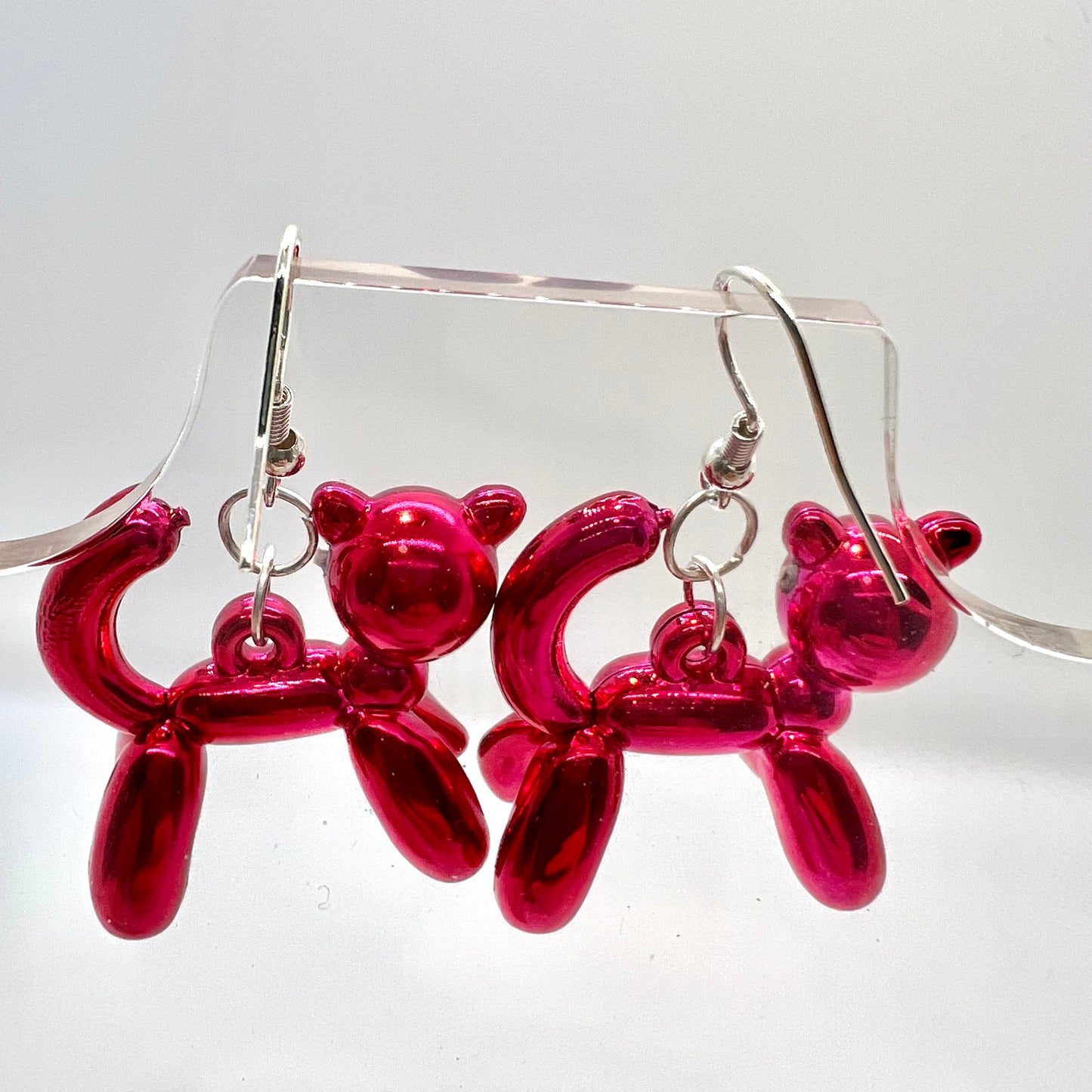 Balloon Animal Cat Earrings