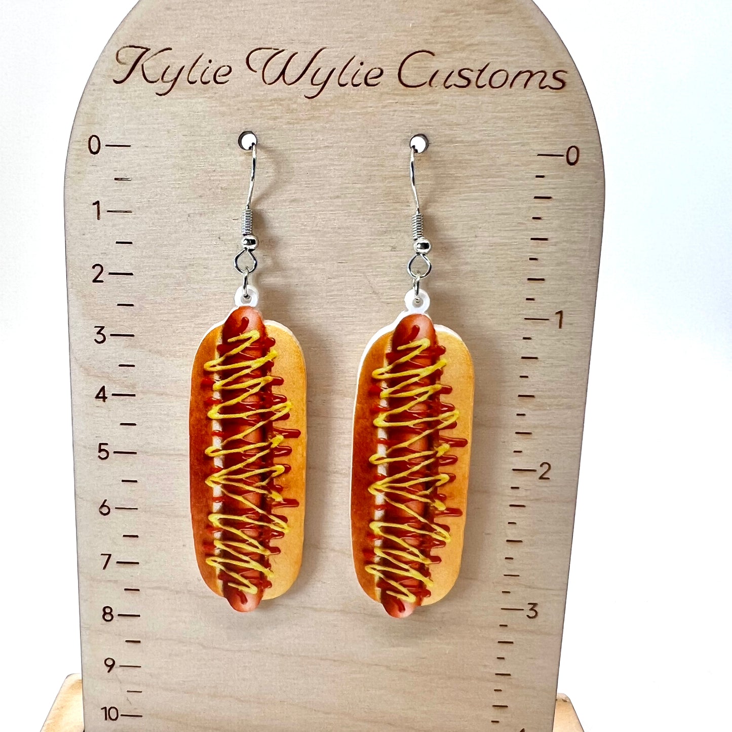 Hot Dog Earrings