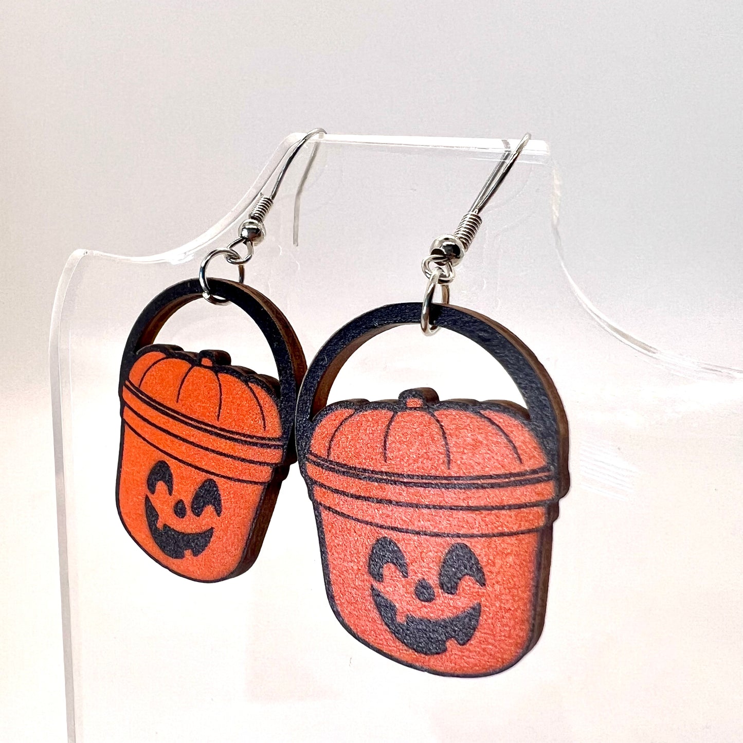 McD’s Pumpkin Happy Meal Pail Earrings