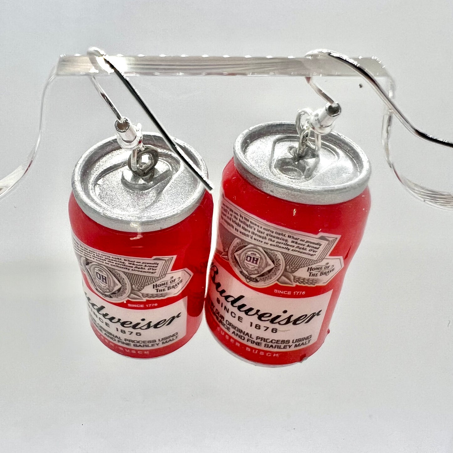 Budweiser Can Earrings