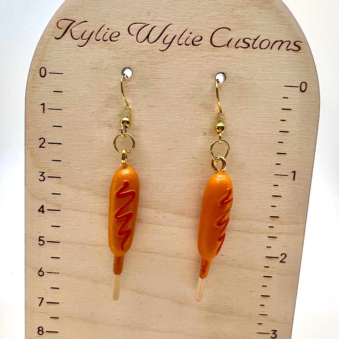 Corn Dog Earrings