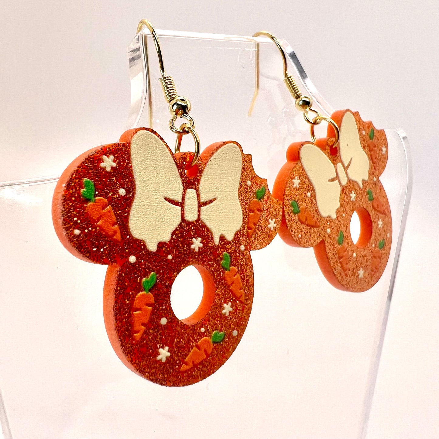 Mickey Carrot Cake Earrings