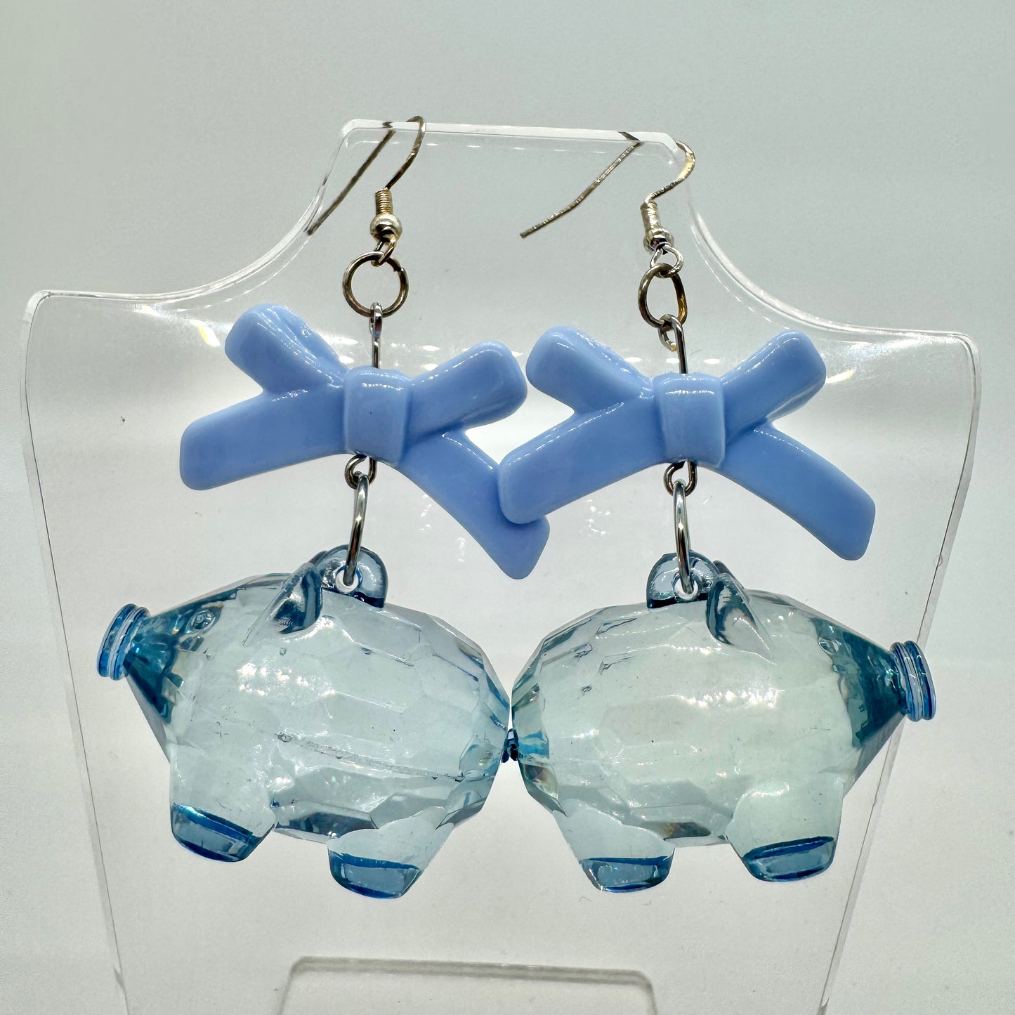 Pig and Bow Earrings