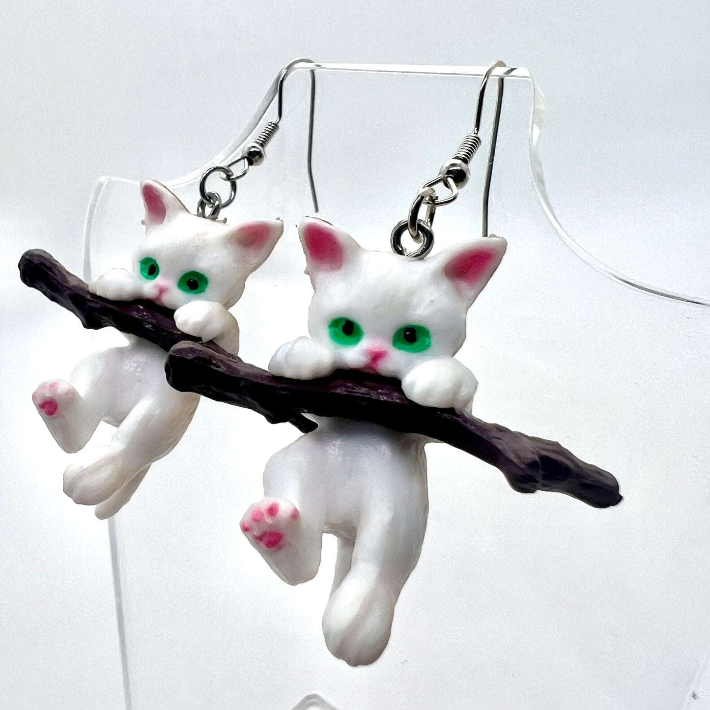 Hanging Cat Earrings