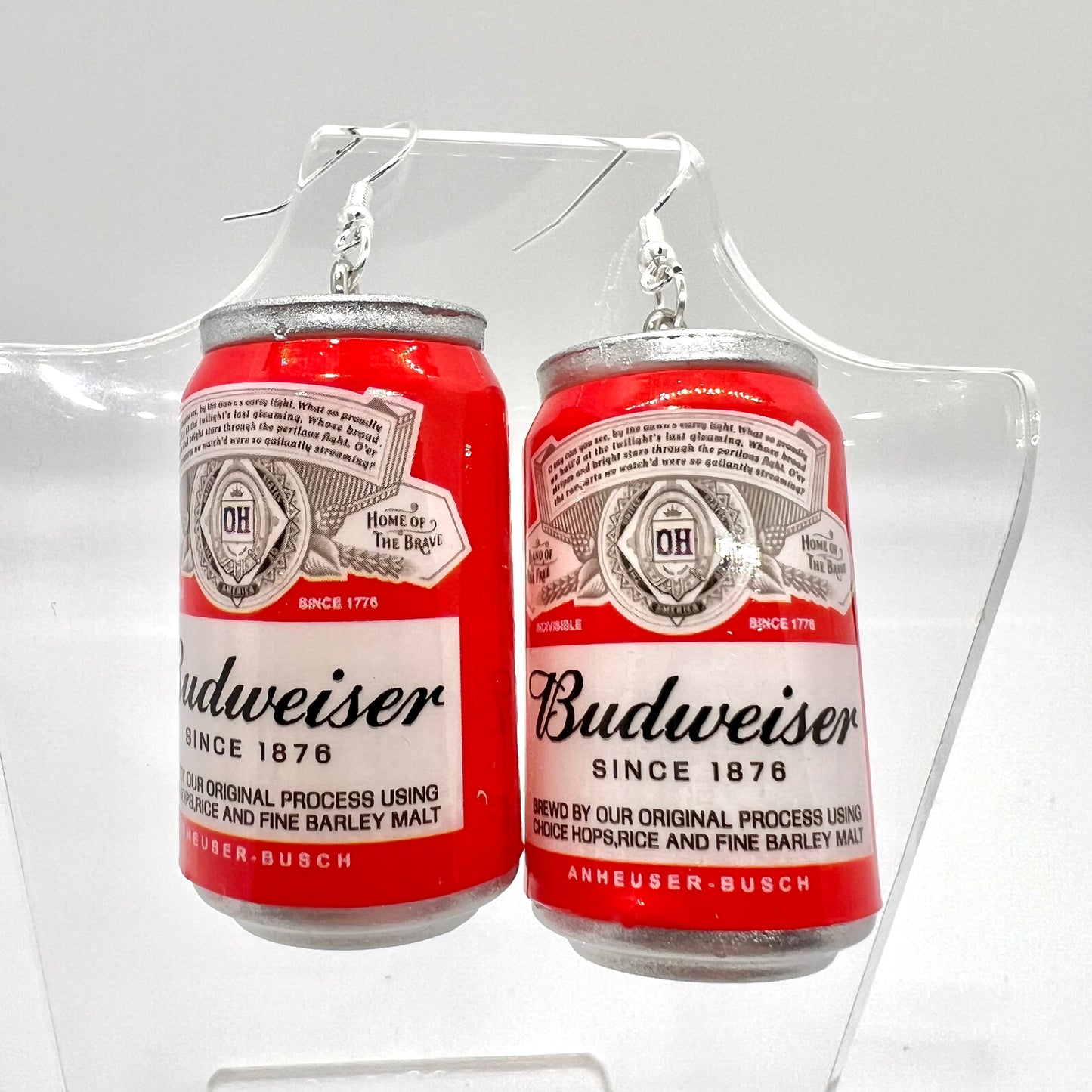 Budweiser Can Earrings