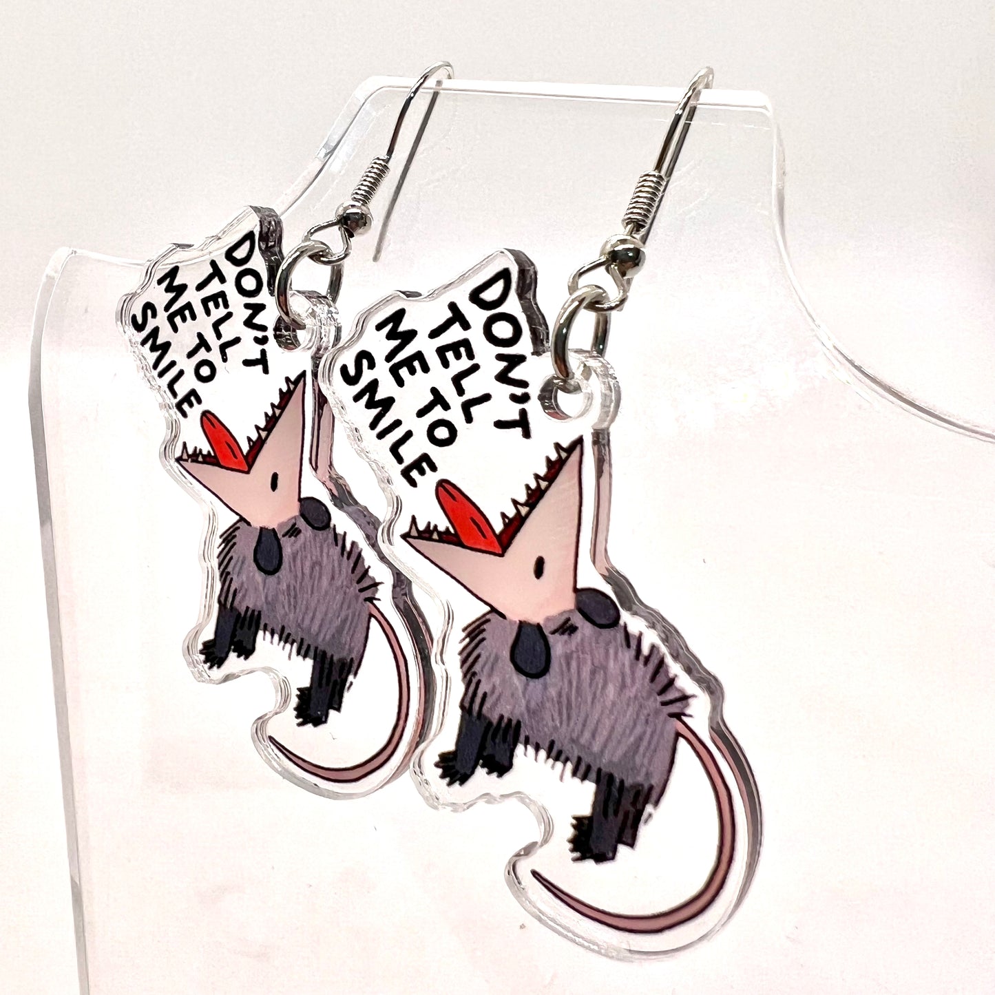Opossum Attitude Earrings