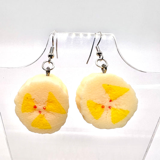 Banana Slice Earrings