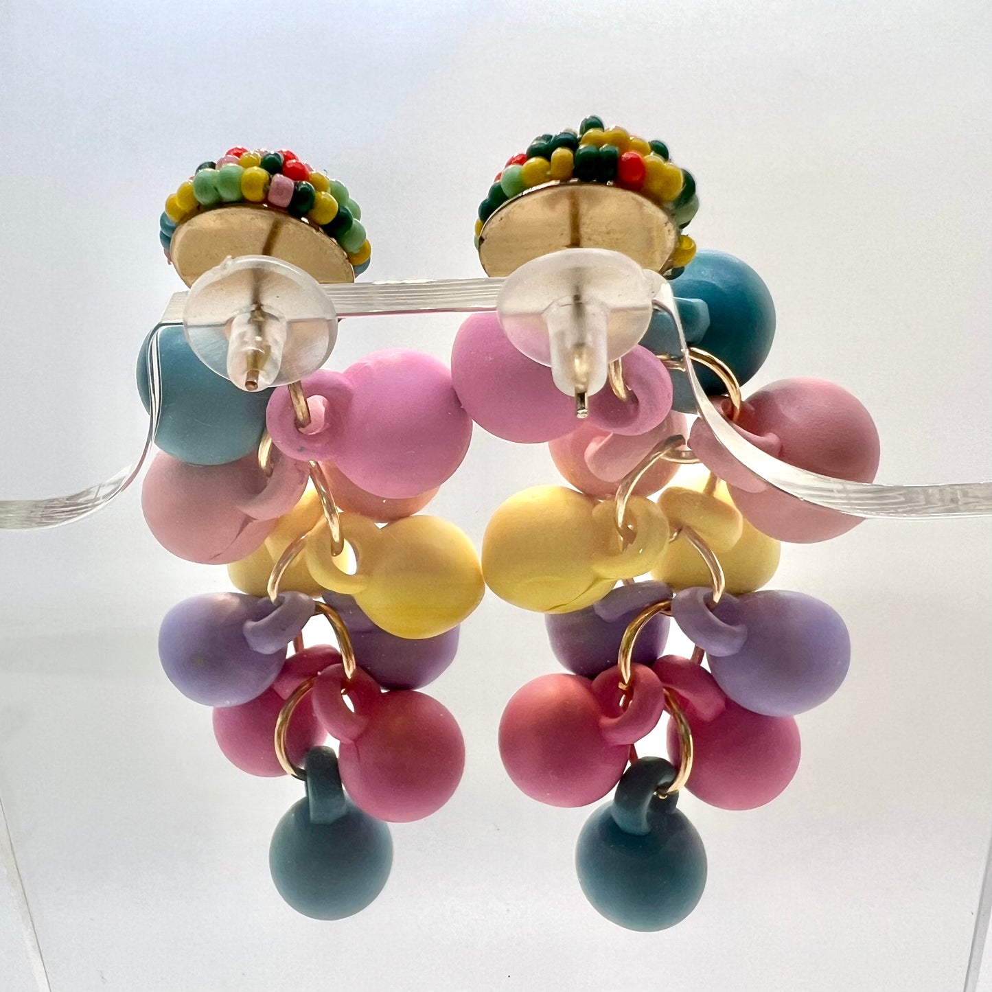 Pastel Cluster Earrings