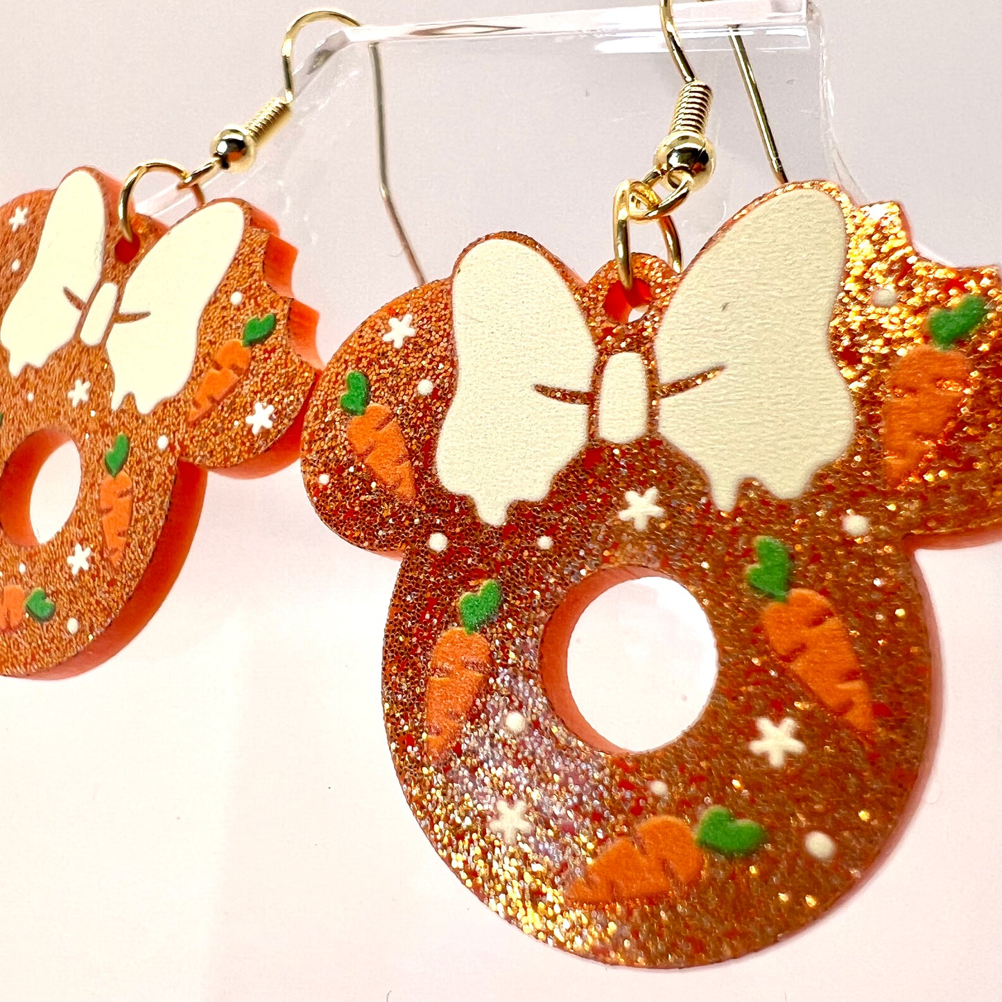 Mickey Carrot Cake Earrings