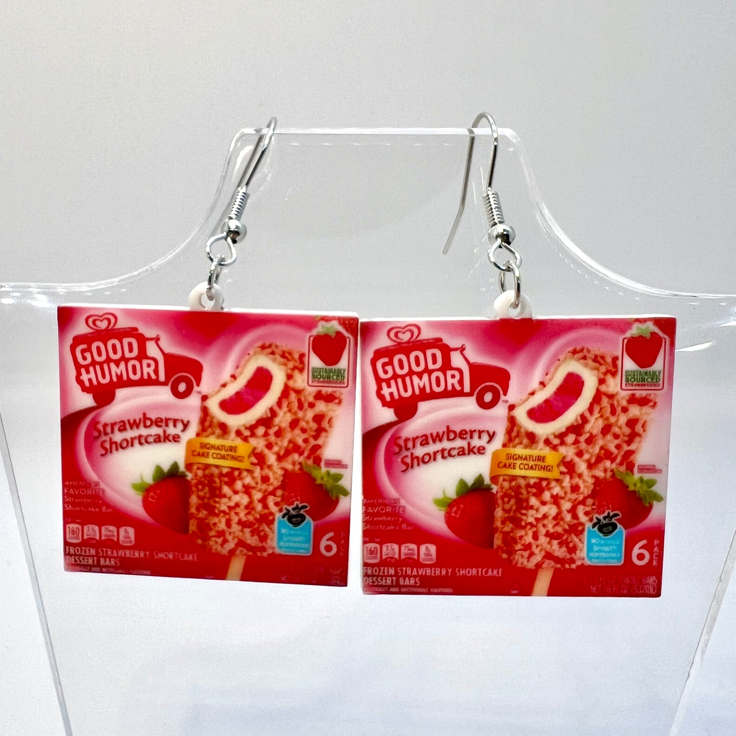 Strawberry Bar Earrings