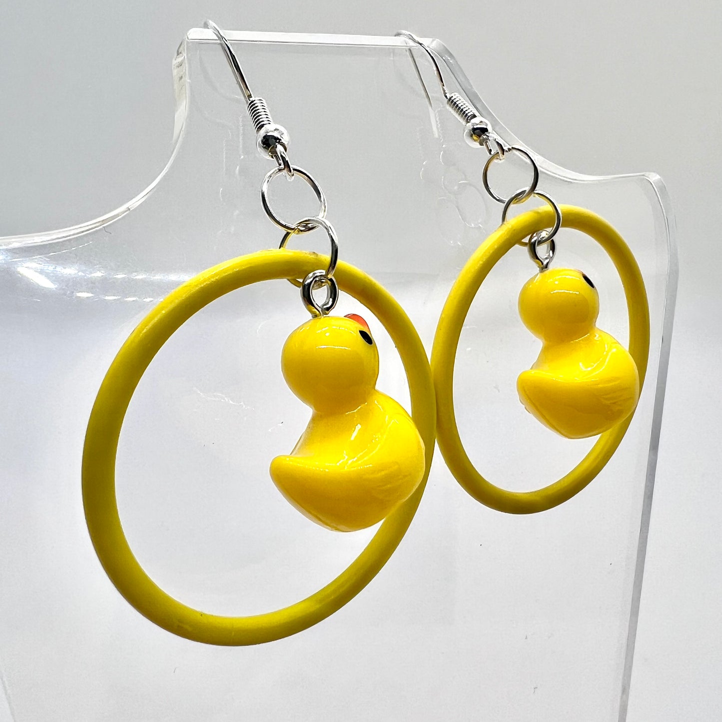 Rubber Duck Swing Earrings