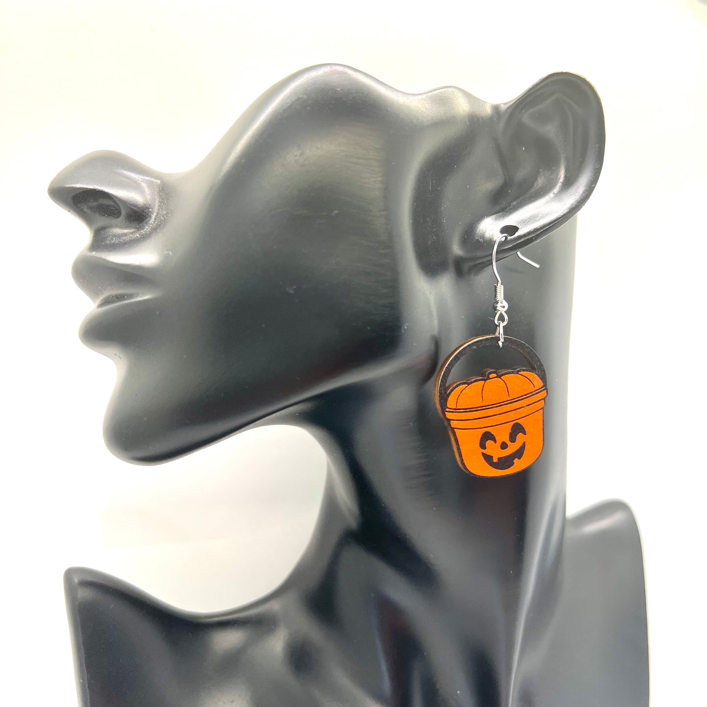 McD’s Pumpkin Happy Meal Pail Earrings