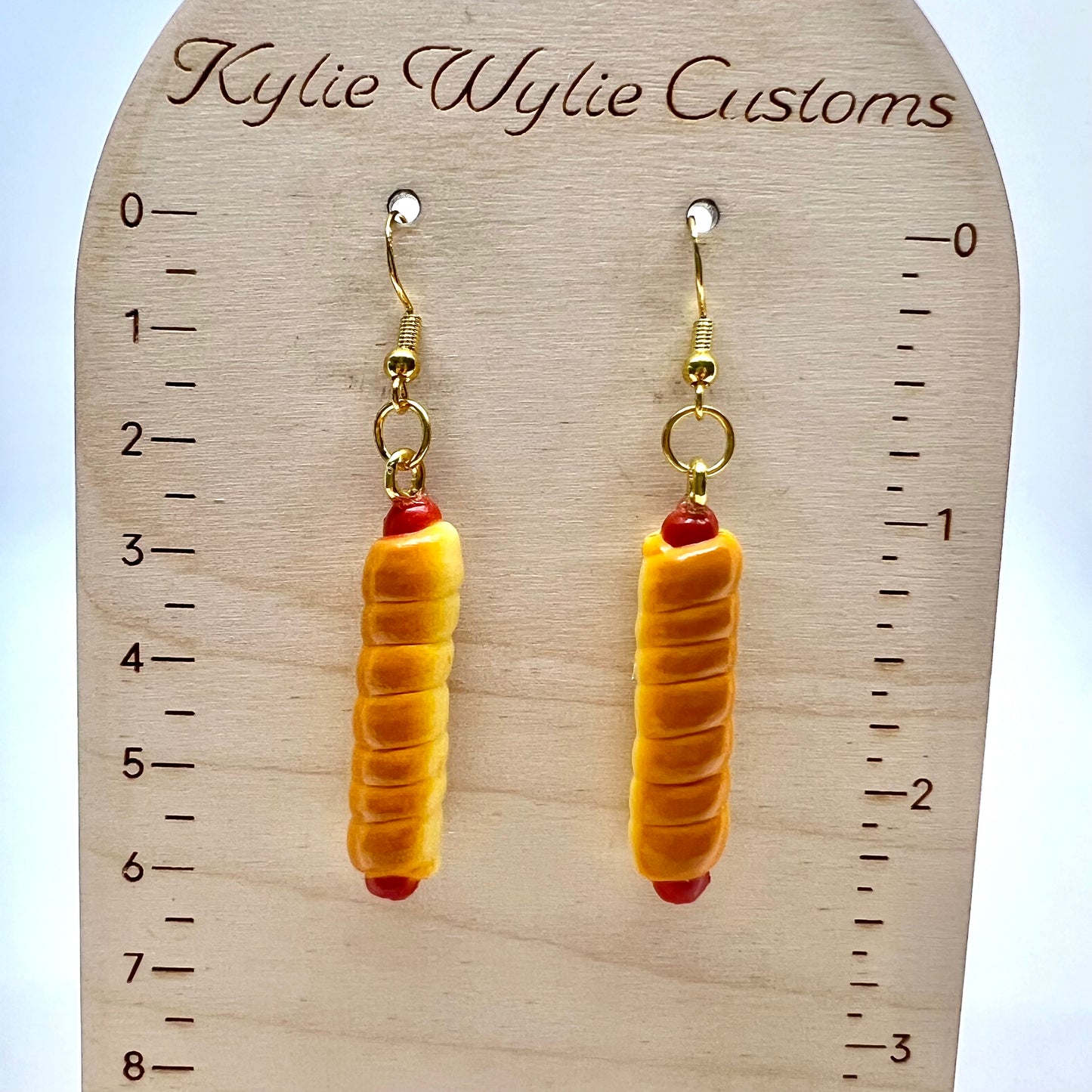 Hotdog Earrings