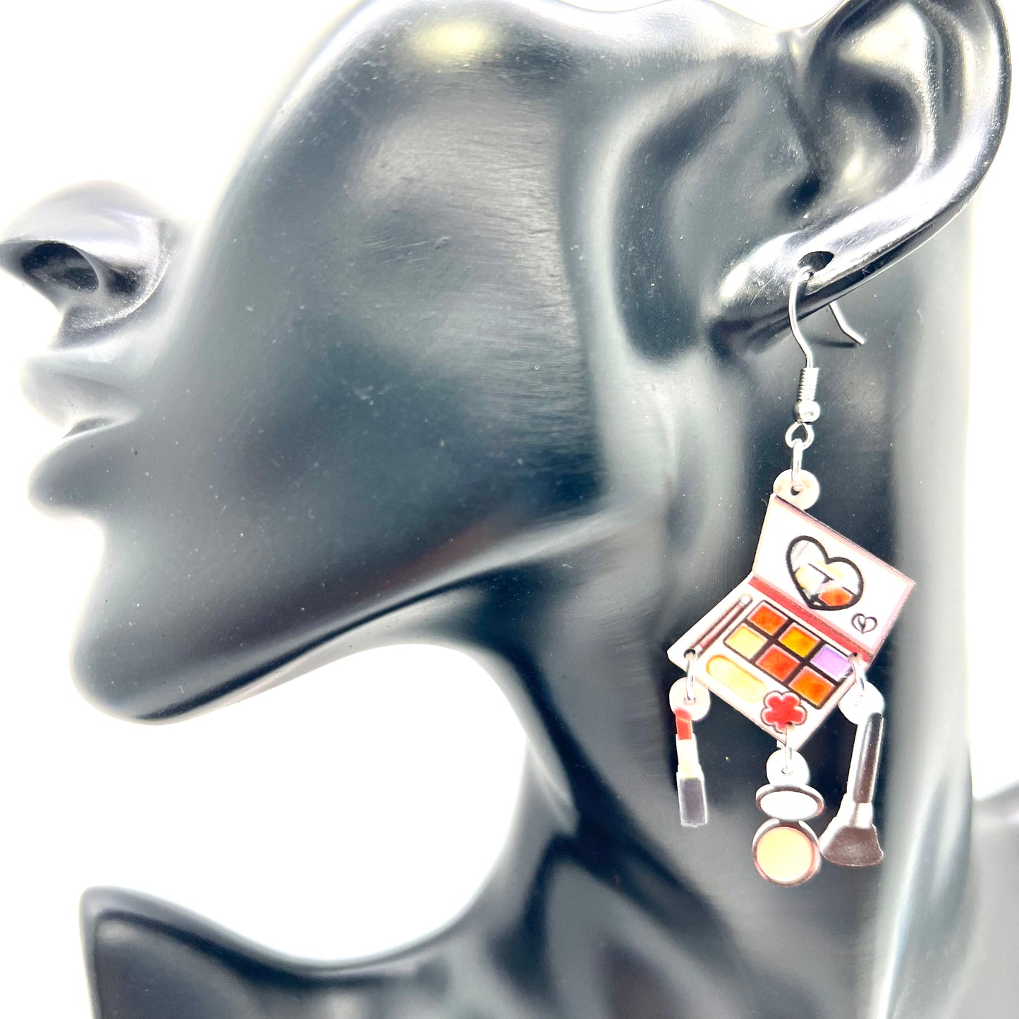 Makeup Compact Earrings