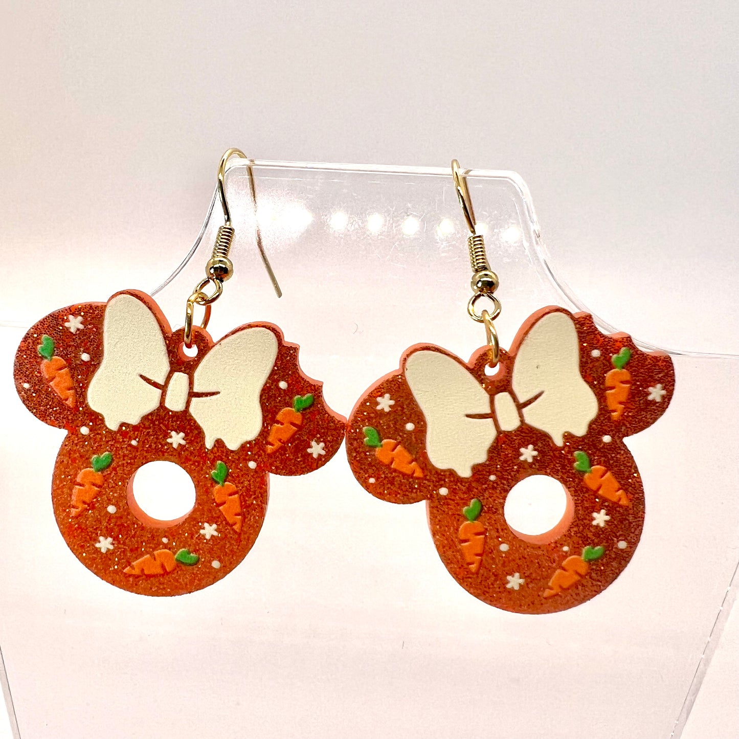 Mickey Carrot Cake Earrings