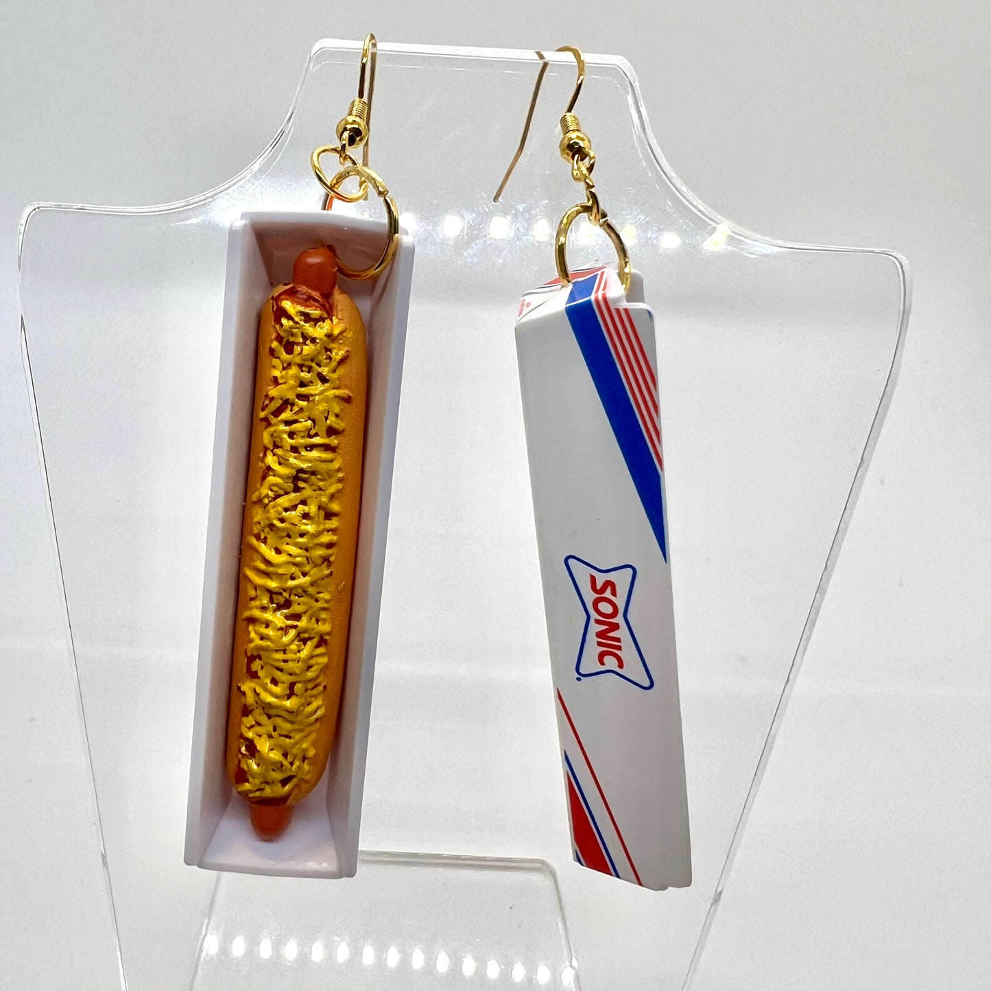 Sonic Chili Dog Earrings