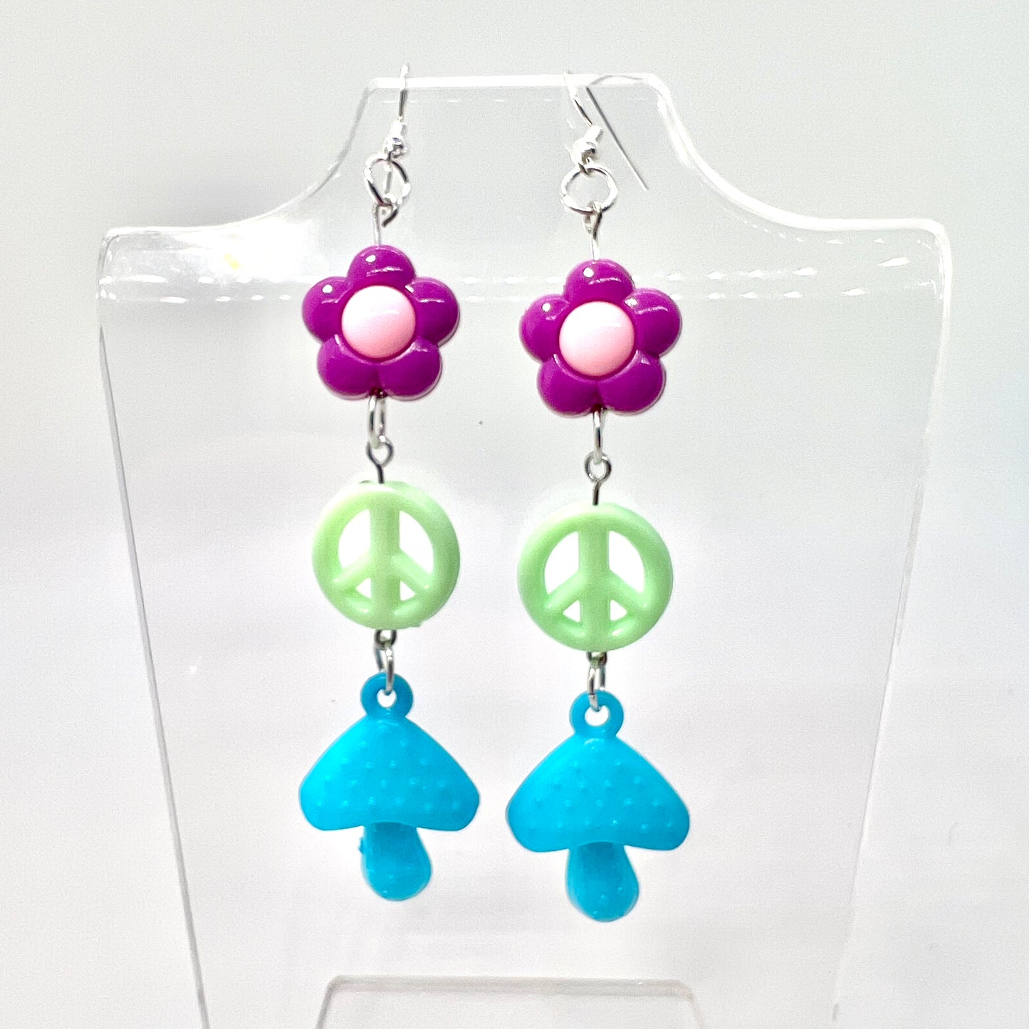 Mushroom Chain Earrings