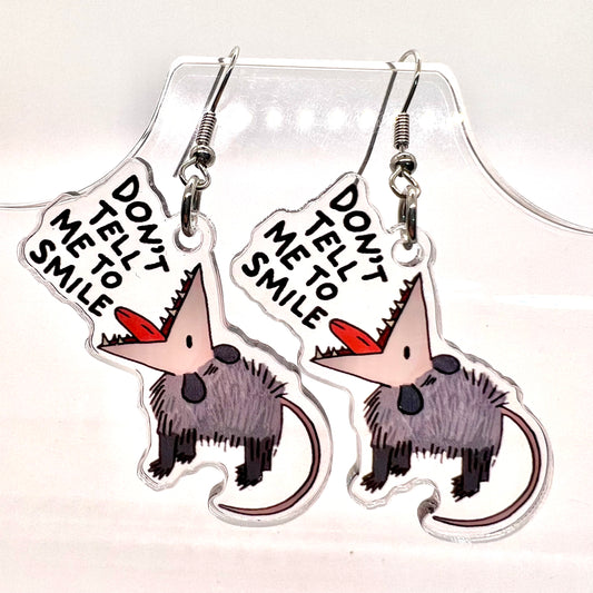 Opossum Attitude Earrings