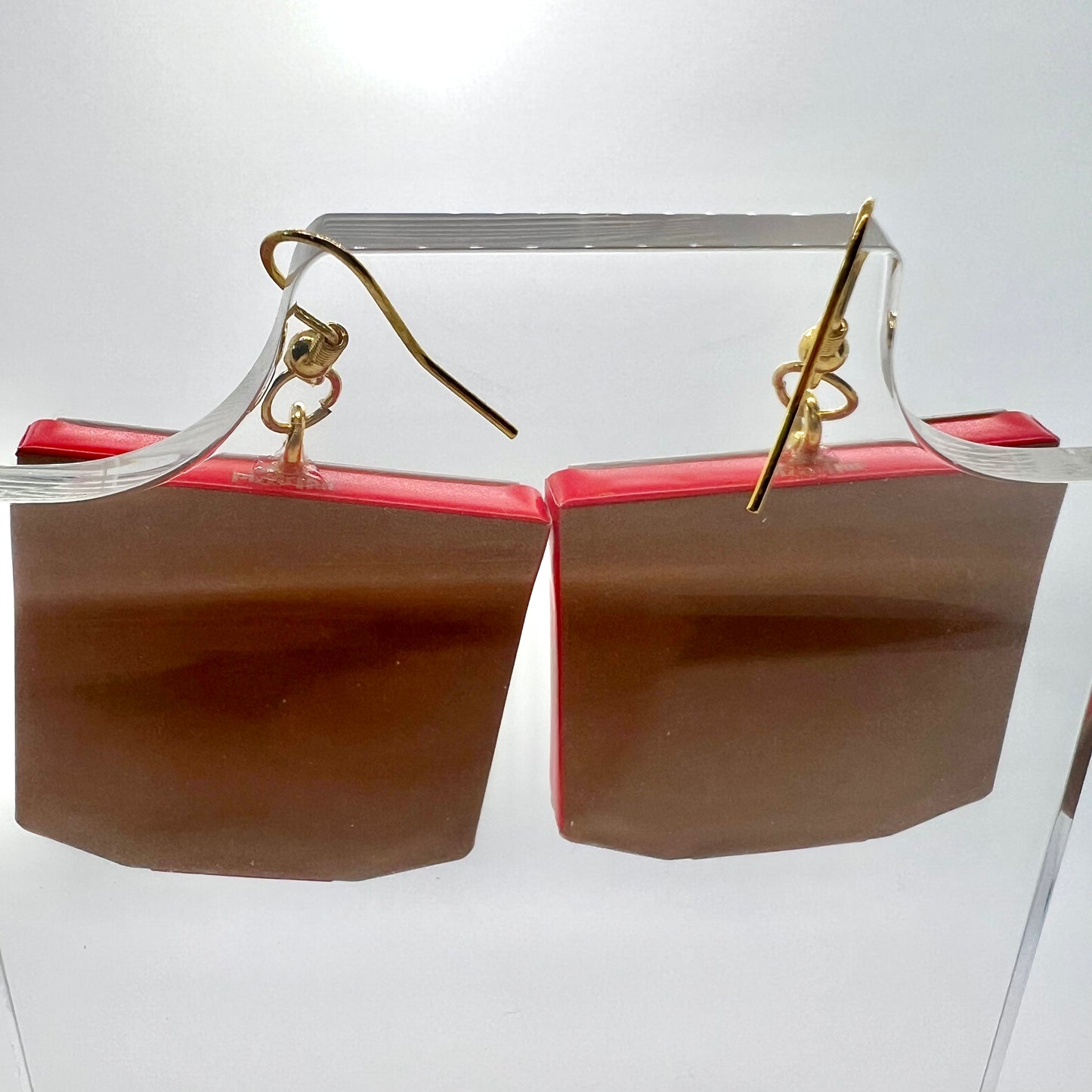 Pizza Hut Box Earrings