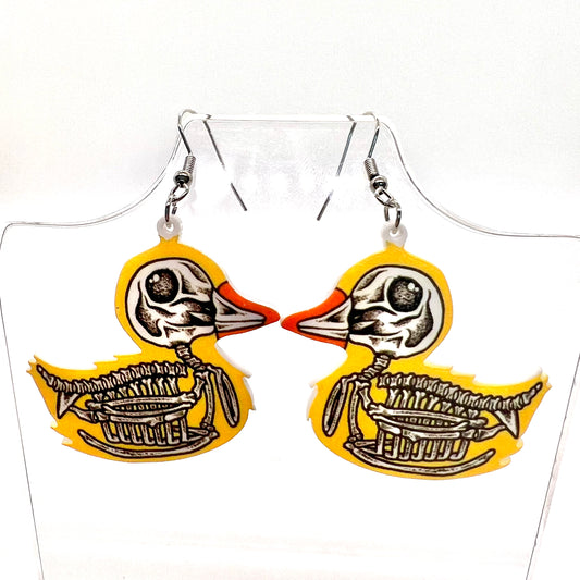 Duck Skeleton Earrings