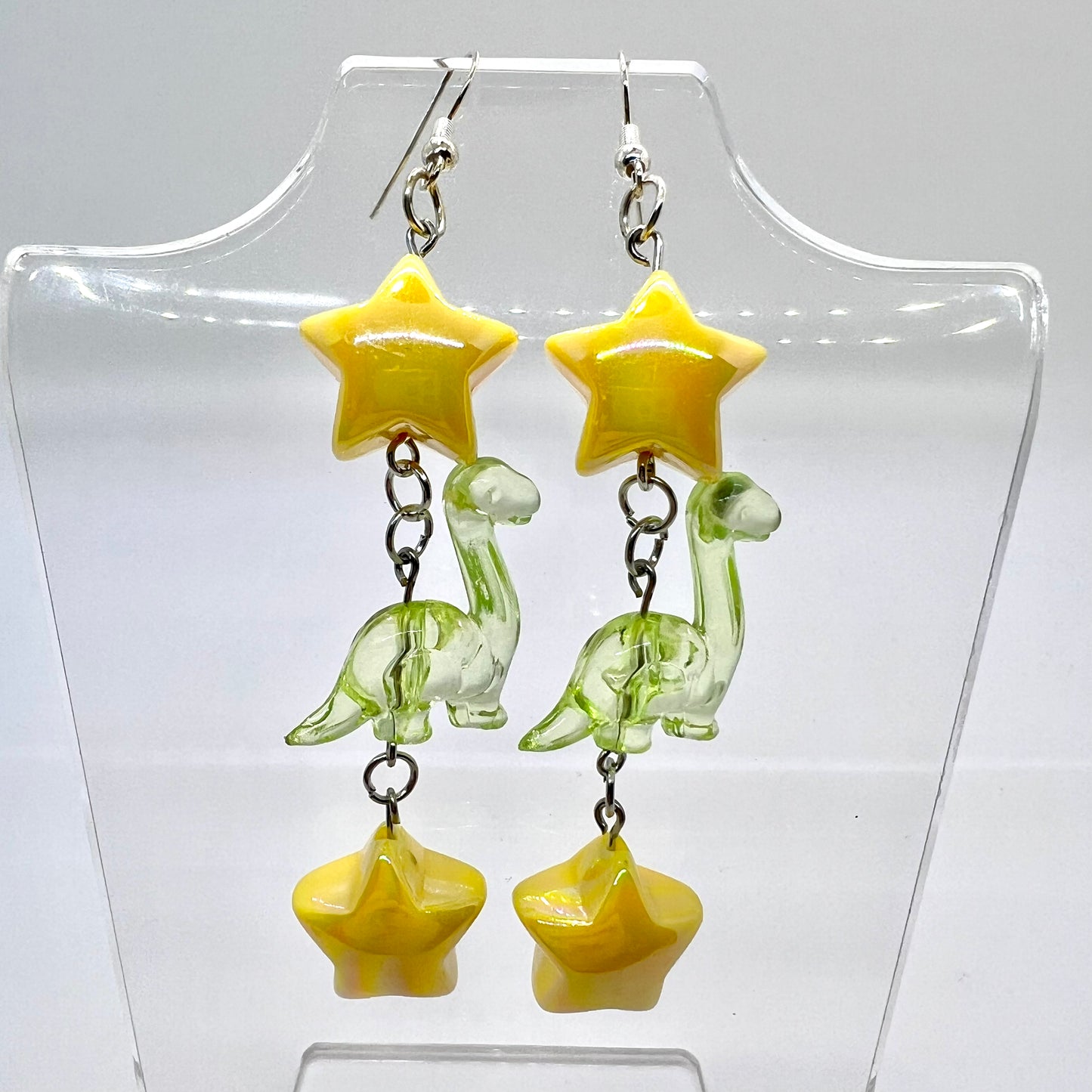 Dino Star Chain Earrings