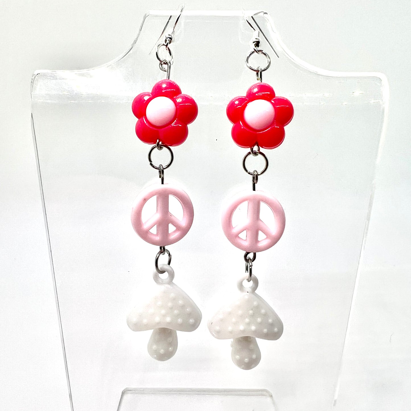 Mushroom Chain Earrings