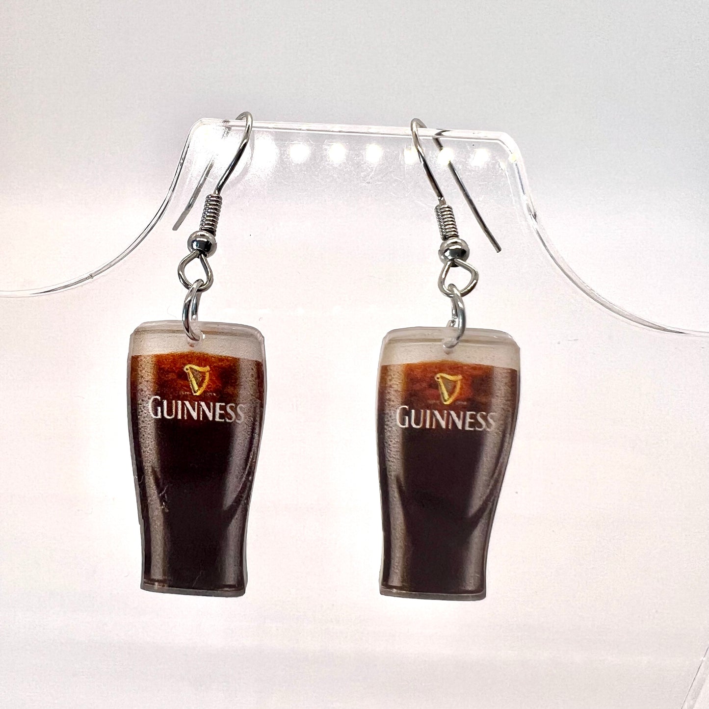 Guinness Glass Earrings