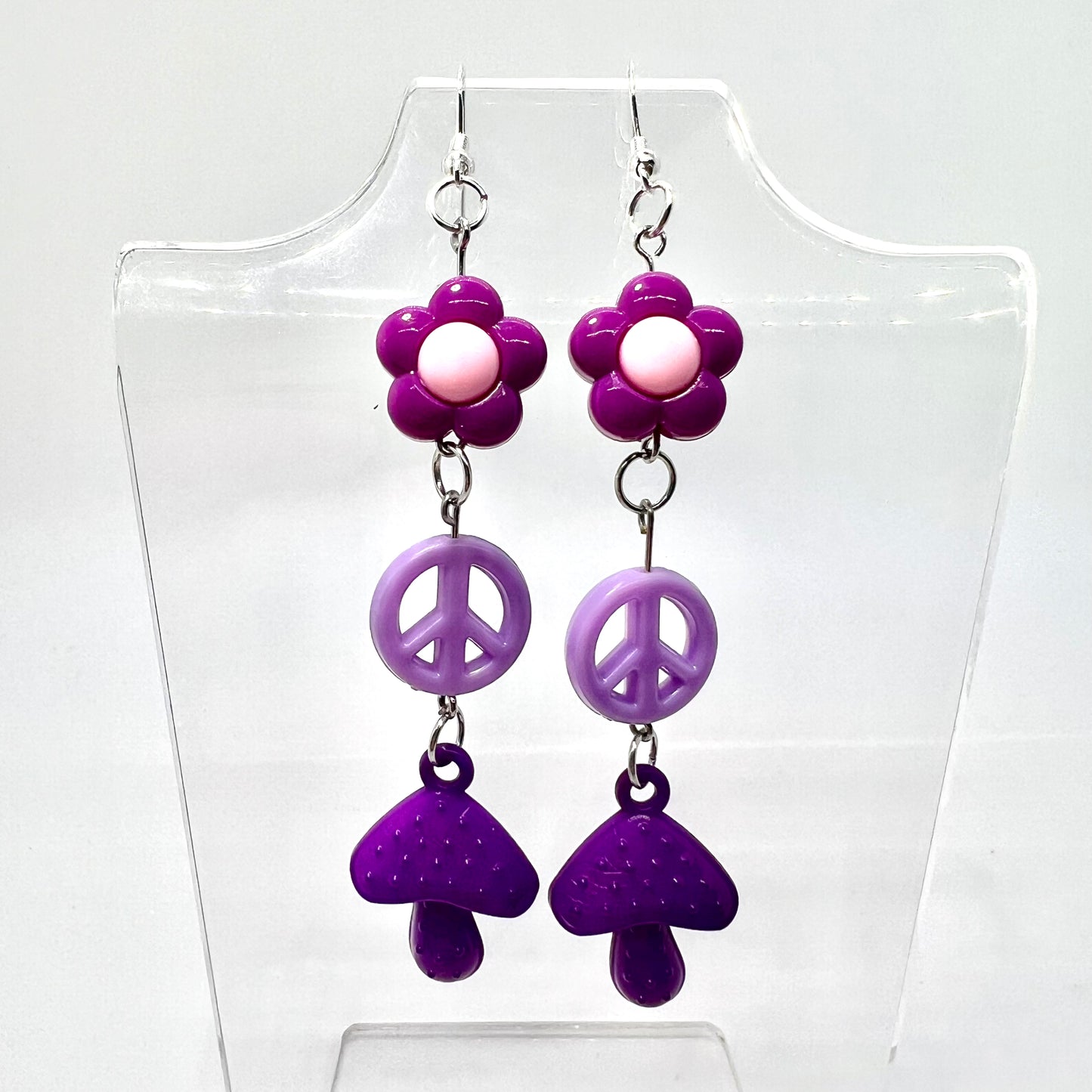 Mushroom Chain Earrings