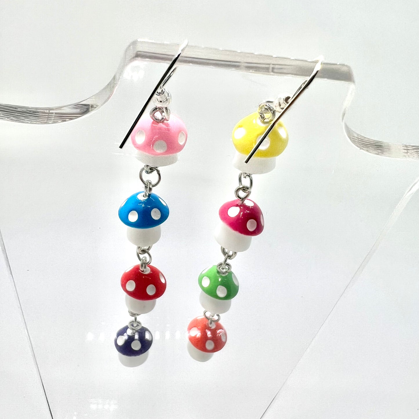 Mushroom Chain Earrings
