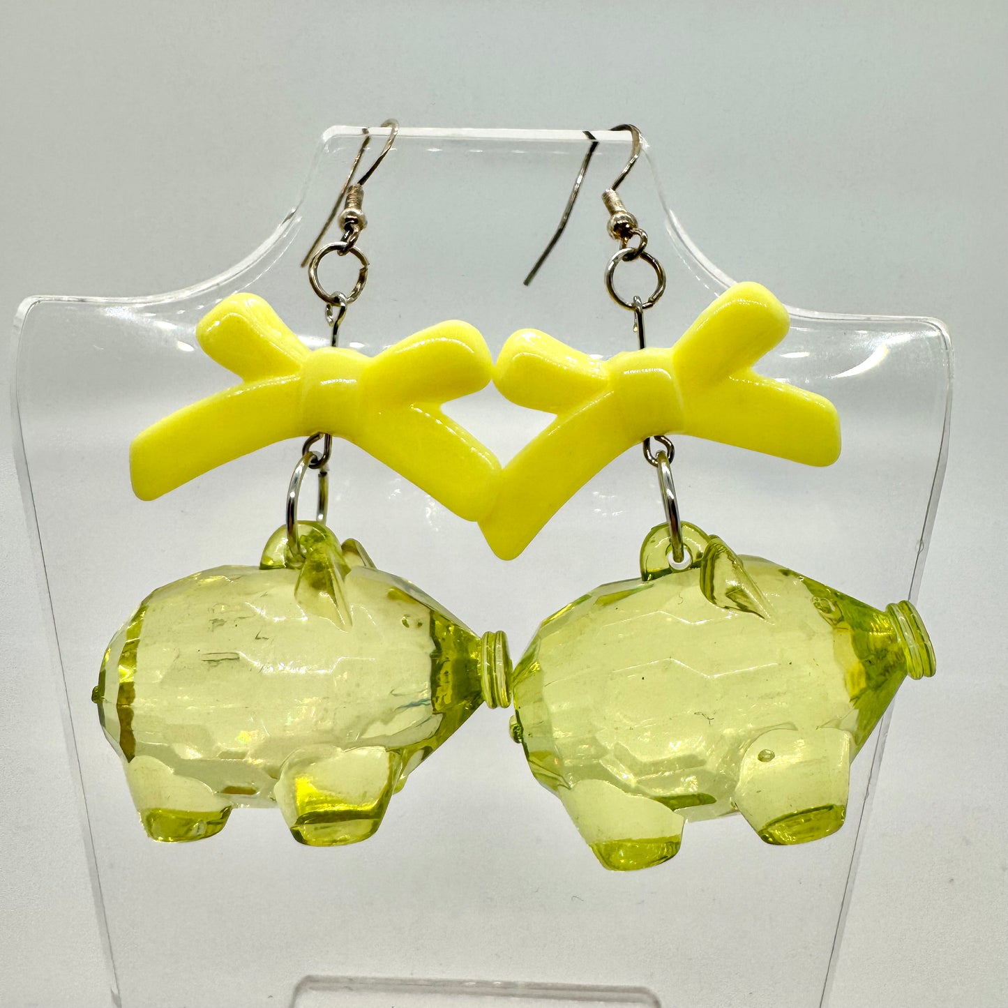 Pig and Bow Earrings